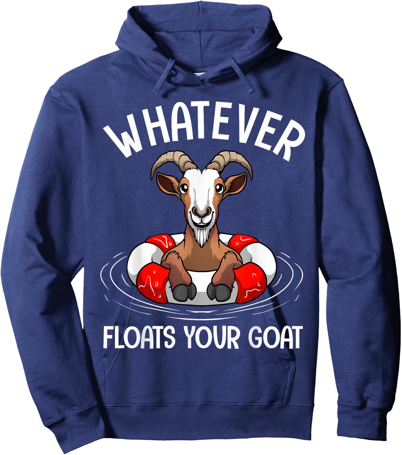 Cute Goat Design Women Kids Animal Farmer Goat Lover Hoodie - Hoodie | Navy
