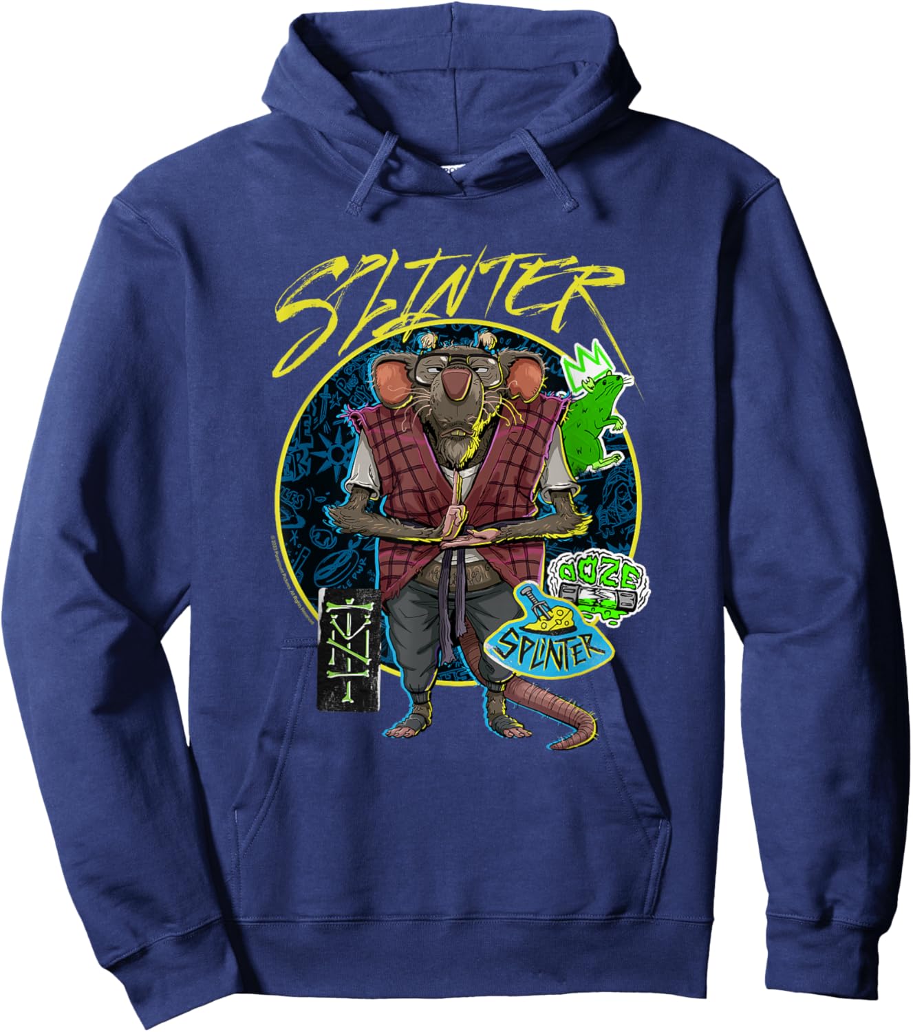 Teenage Mutant Ninja Turtles: Mutant Mayhem Hipster Splinter Hoodie - Hoodie | Navy