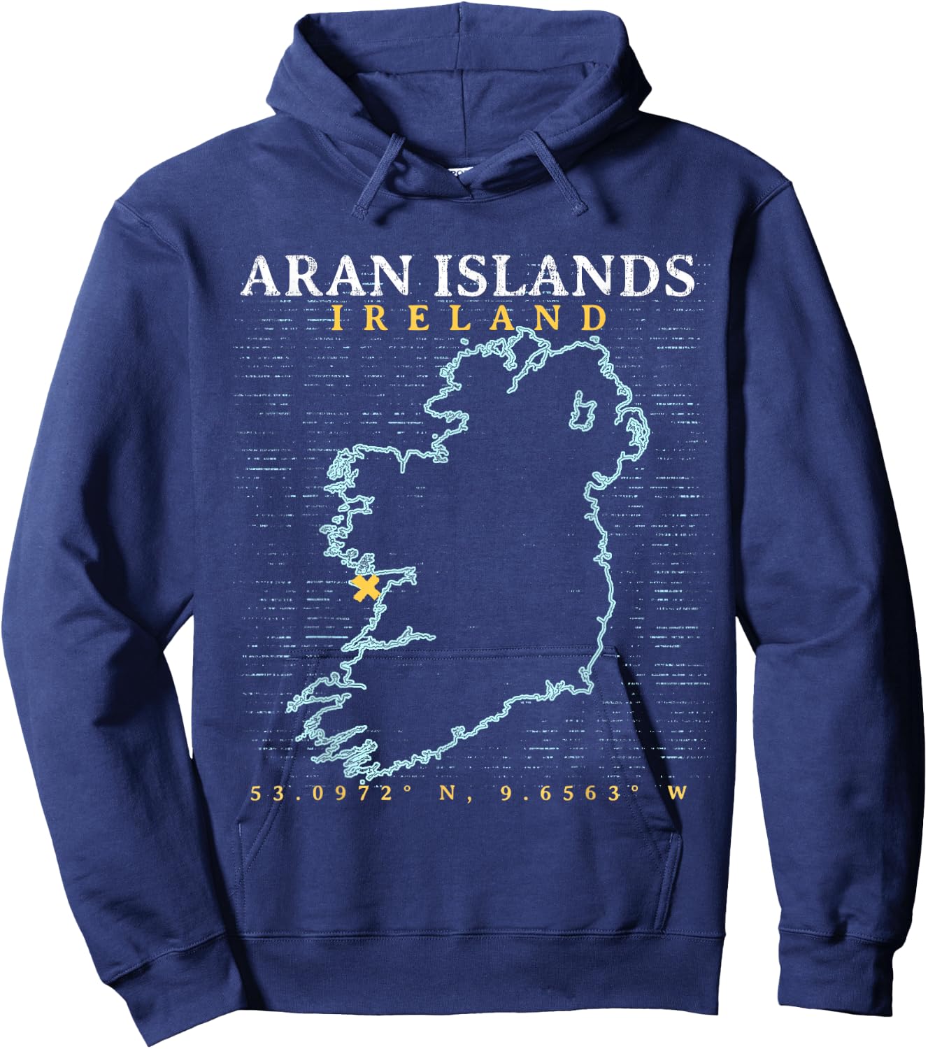 Aran Islands Ireland Hoodie - Hoodie | Navy