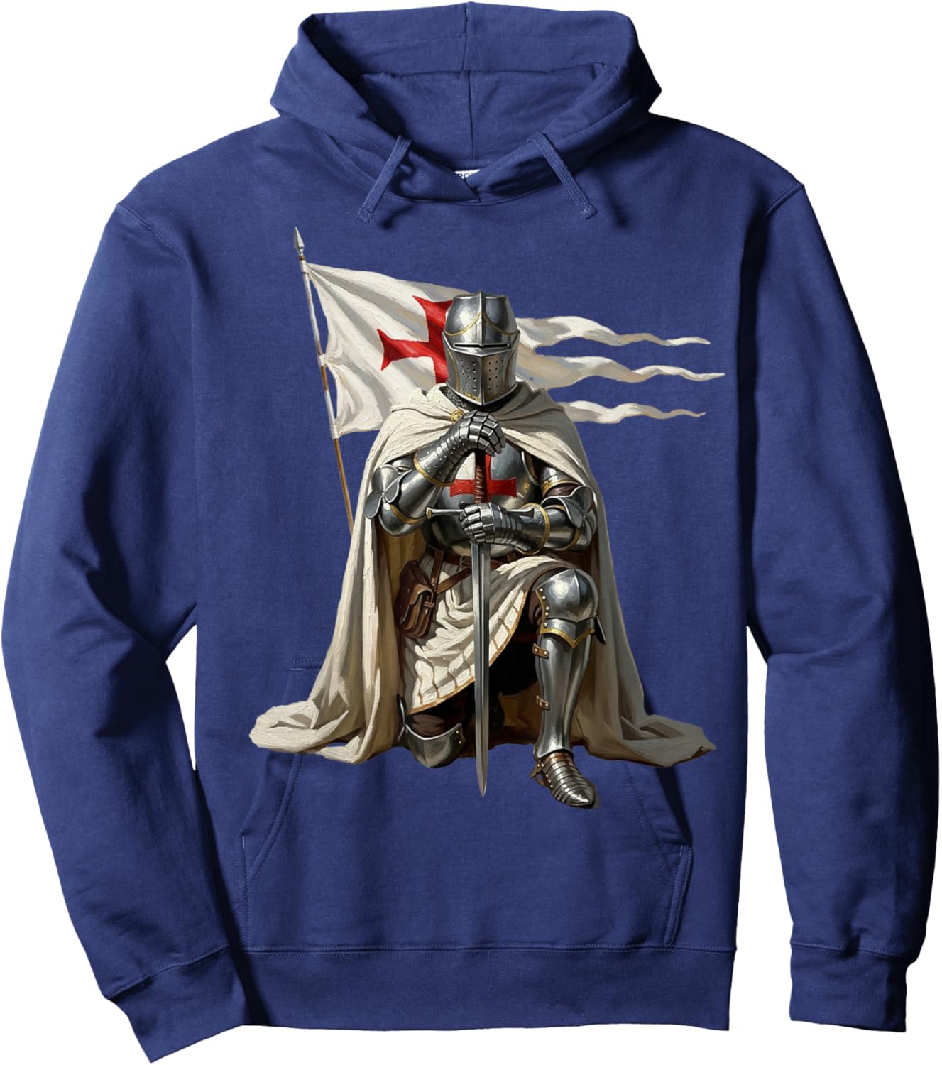 Knight Templar Saint Crusader Hoodie - Hoodie | Navy
