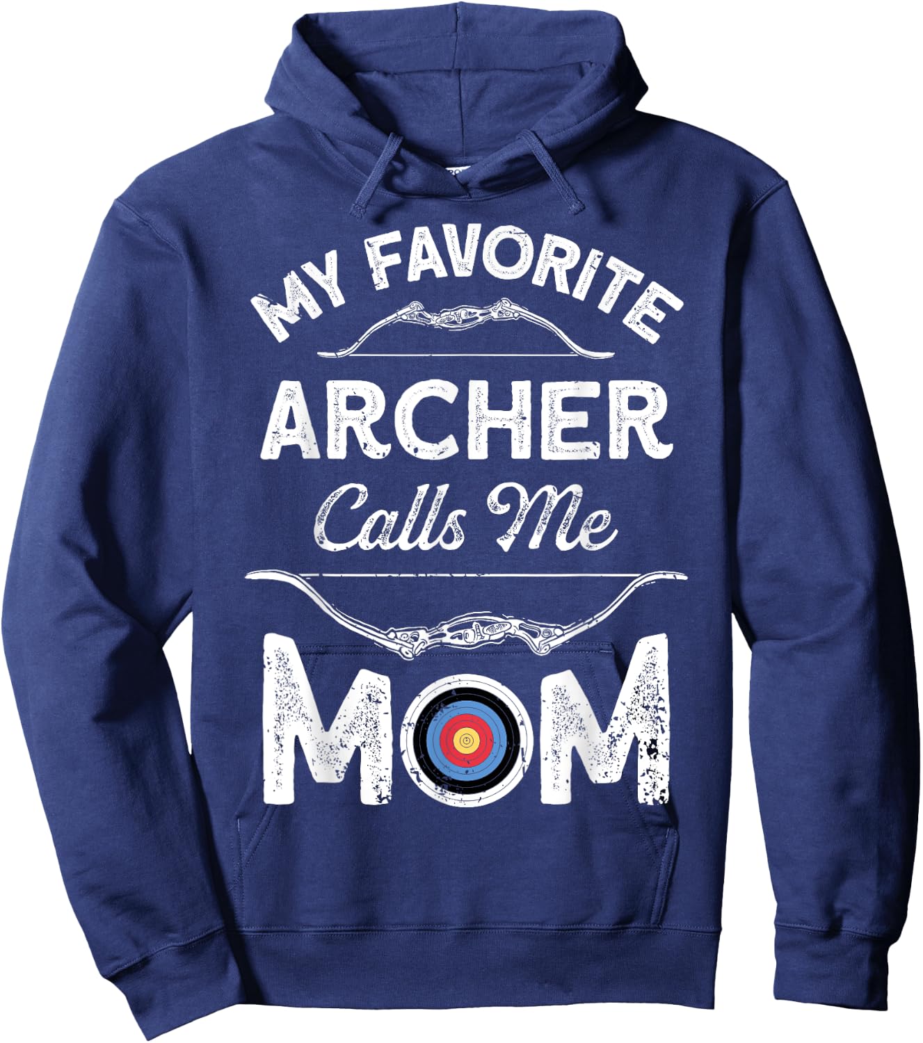 My Favorite Archer Calls Me Mom Funny Archery Mothers Day Hoodie - Hoodie | Navy