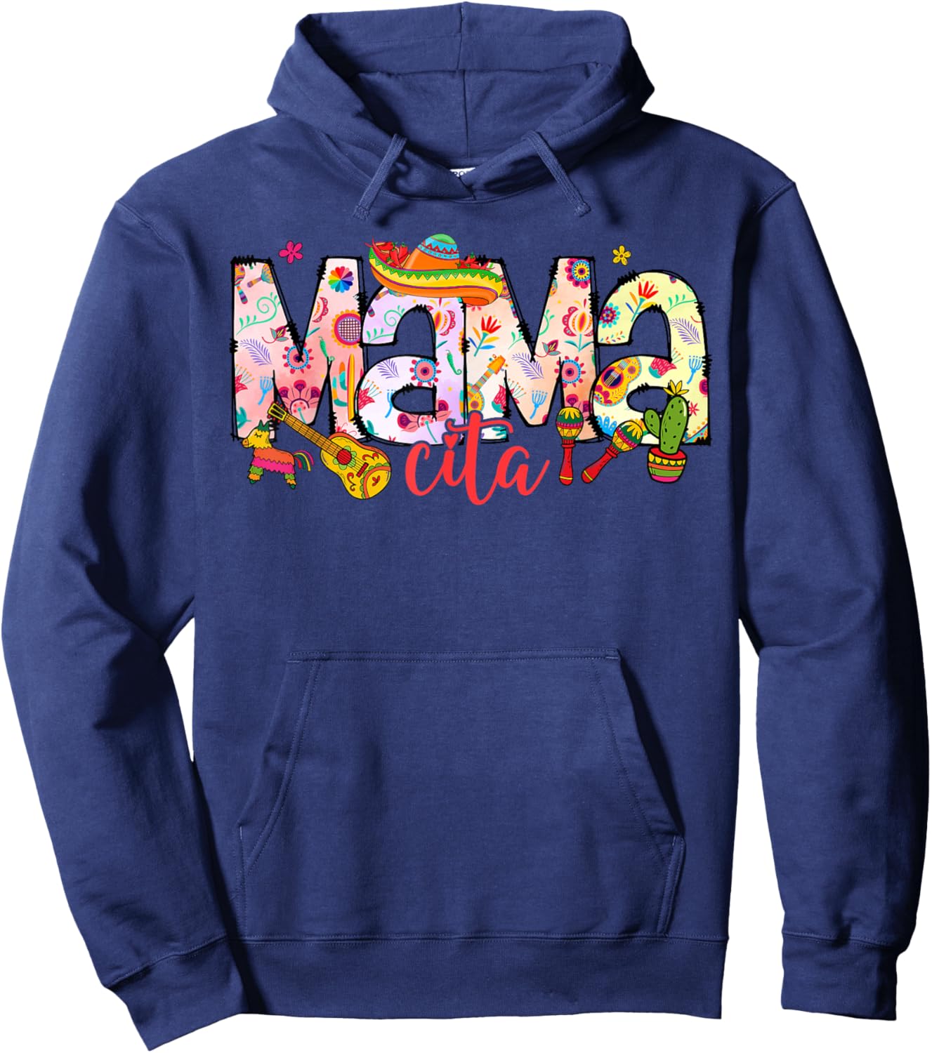 Cinco de Mayo Family Matching Shirt, Mamacita Papacito Shirt Hoodie - Hoodie | Navy