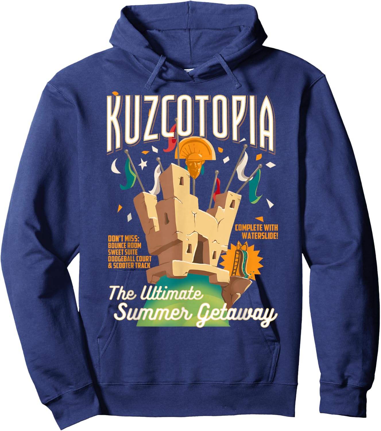 Disney The Emperor's New Groove Greeting From Kuzcotopia Hoodie - Hoodie | Navy