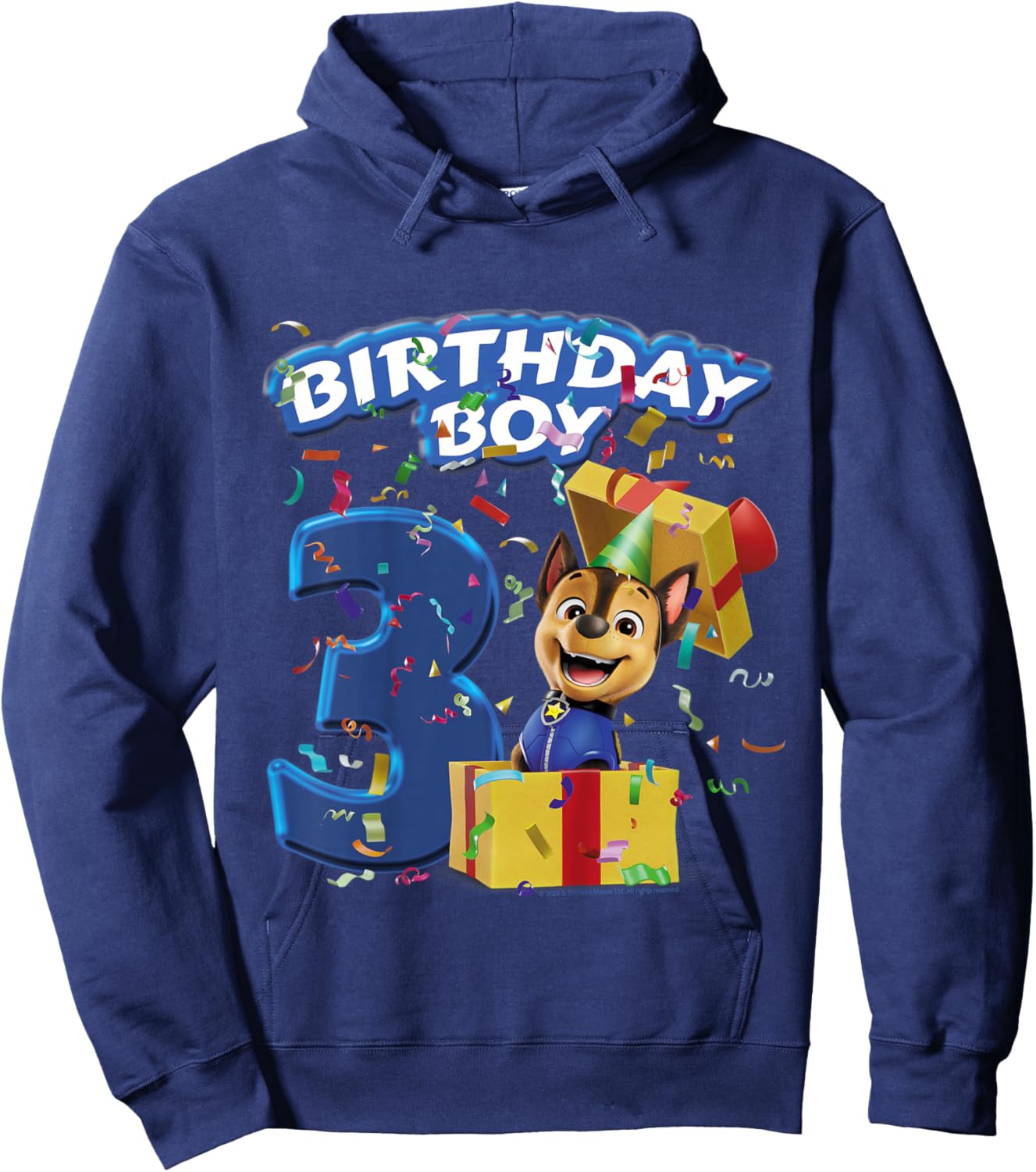 Offizielles Paw Patrol Chase Birthday Boy Age 3 Hoodie - Hoodie | Navy