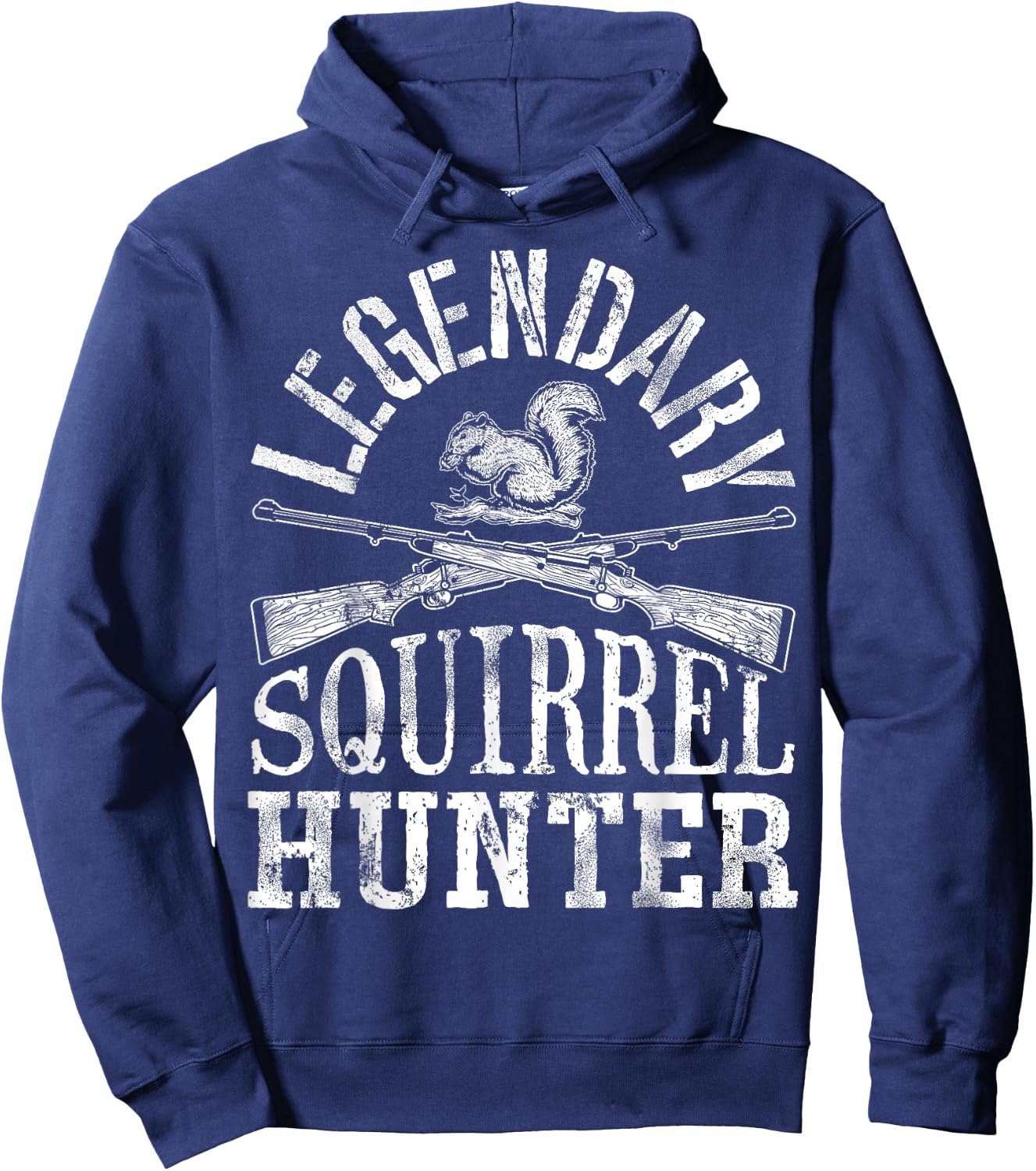 Legendary Squirrel Hunter T shirt Hunting Funny Vintage Gift Hoodie - Hoodie | Navy