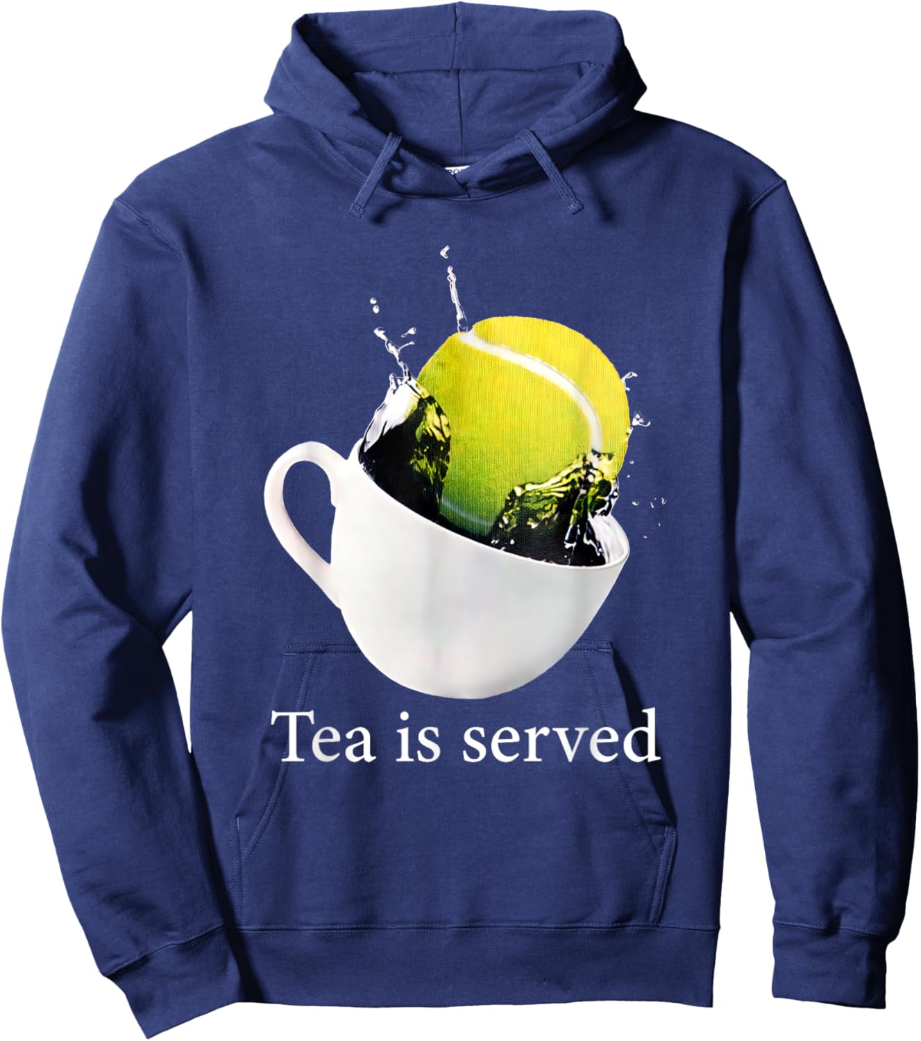 Tennis Tea Is Served Hoodie - Hoodie | Navy