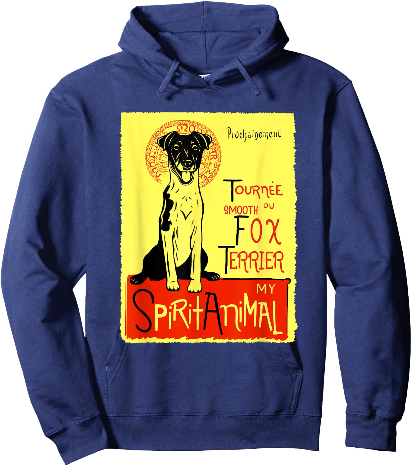 Cute Smooth Haired Fox Terrier Dog Smooth Fox Terrier Gift Hoodie - Hoodie | Navy