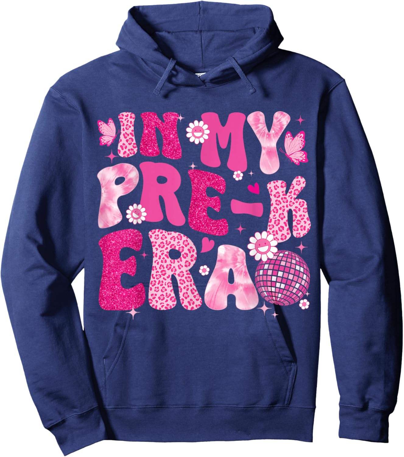 In My Pre-K Era Teachers Women Back To School Kids Girls Hoodie - Hoodie | Navy