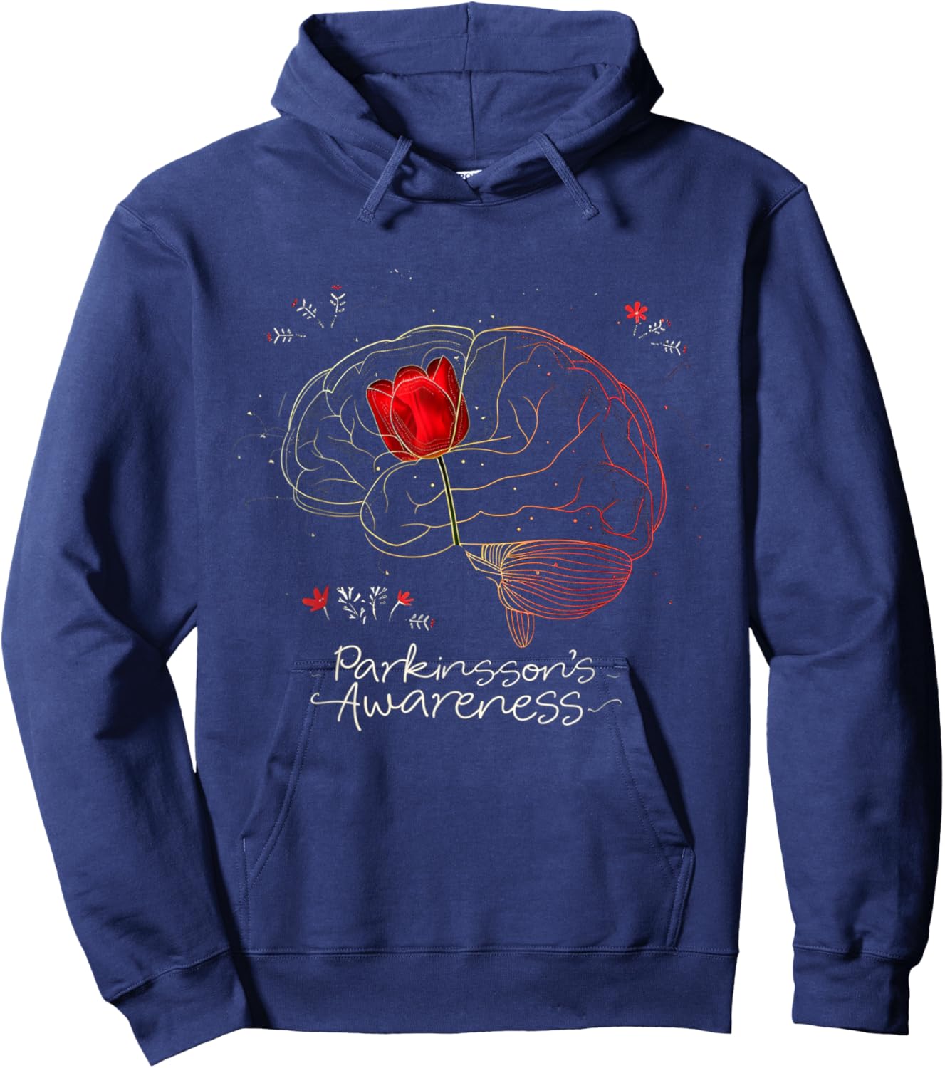 Tulip Parkinson's Awareness Parkinson April Month Gifts Hoodie - Hoodie | Navy