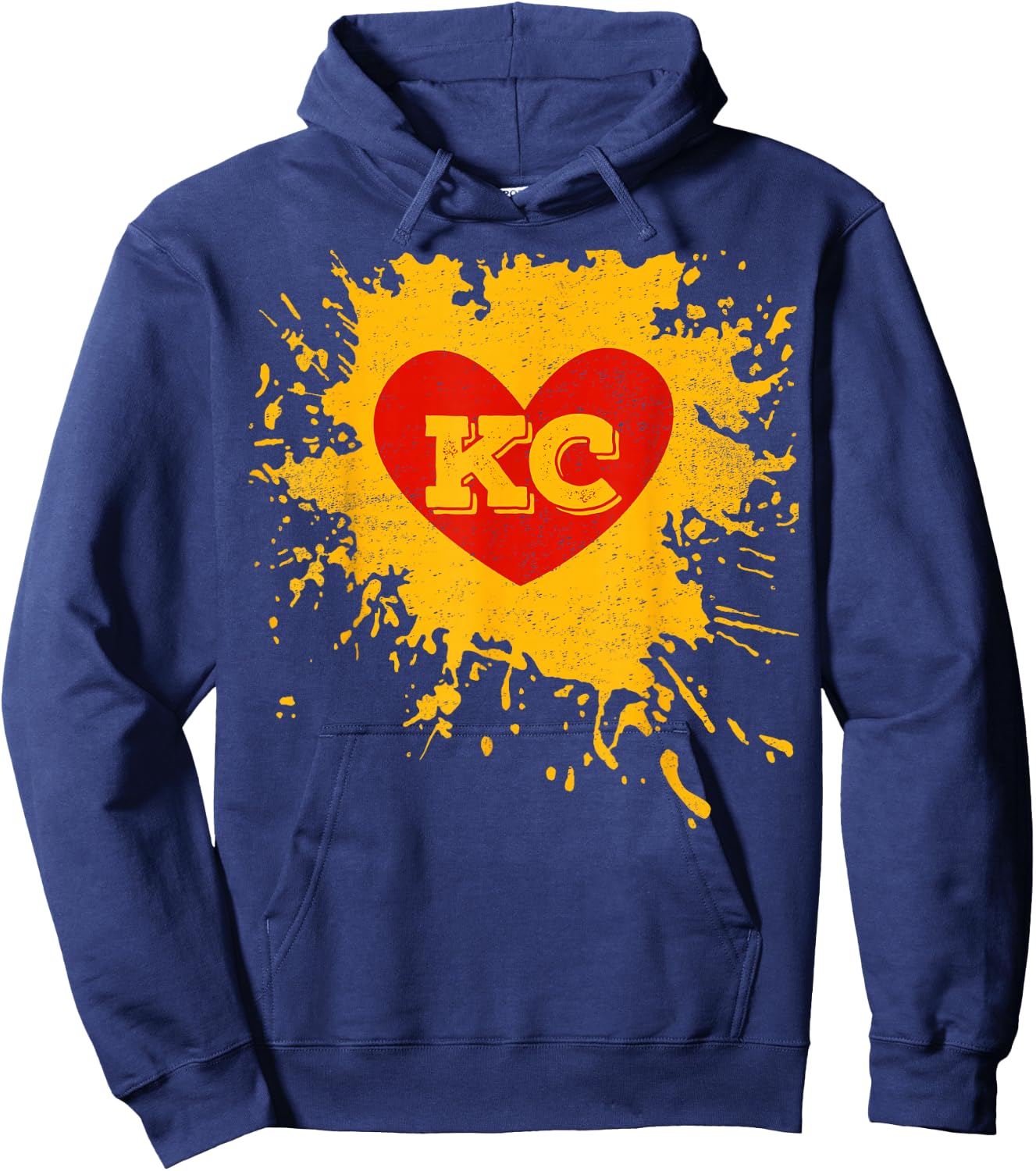 I Love Kansas City Heart 2021 I Heart KC Hoodie - Hoodie | Navy