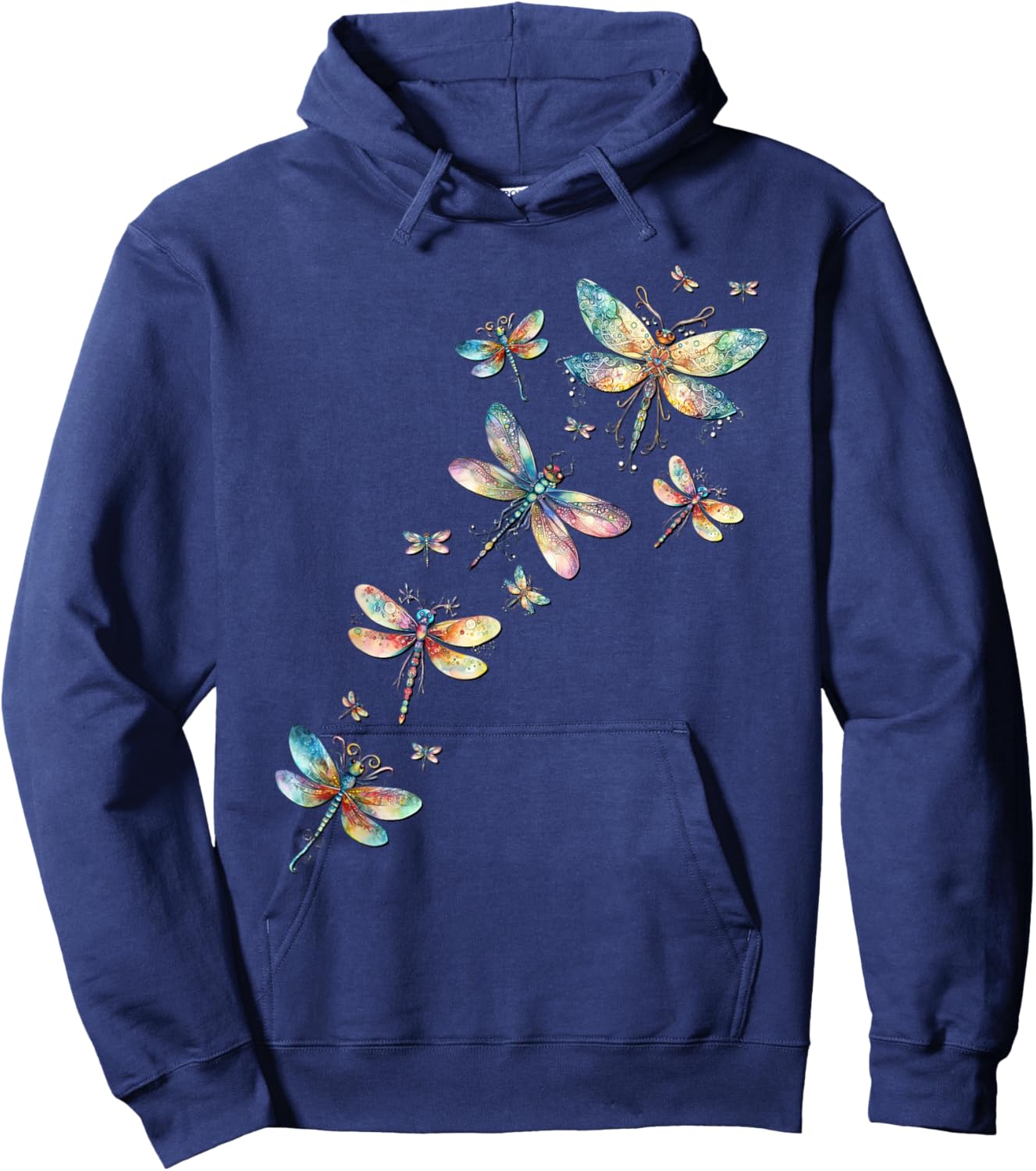 Dragonfly Accessories Cute Summer Dragonflies Hoodie - Hoodie | Navy