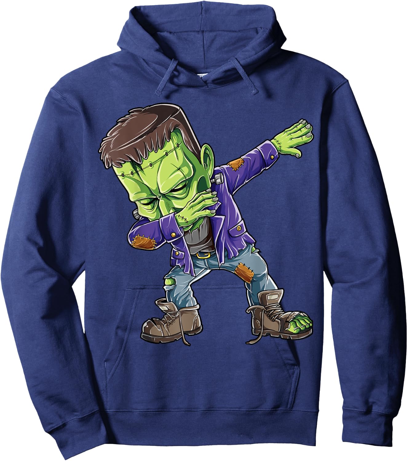 Halloween Boys Men Dabbing Frankenstein Monster Zombie Dab Hoodie - Hoodie | Navy