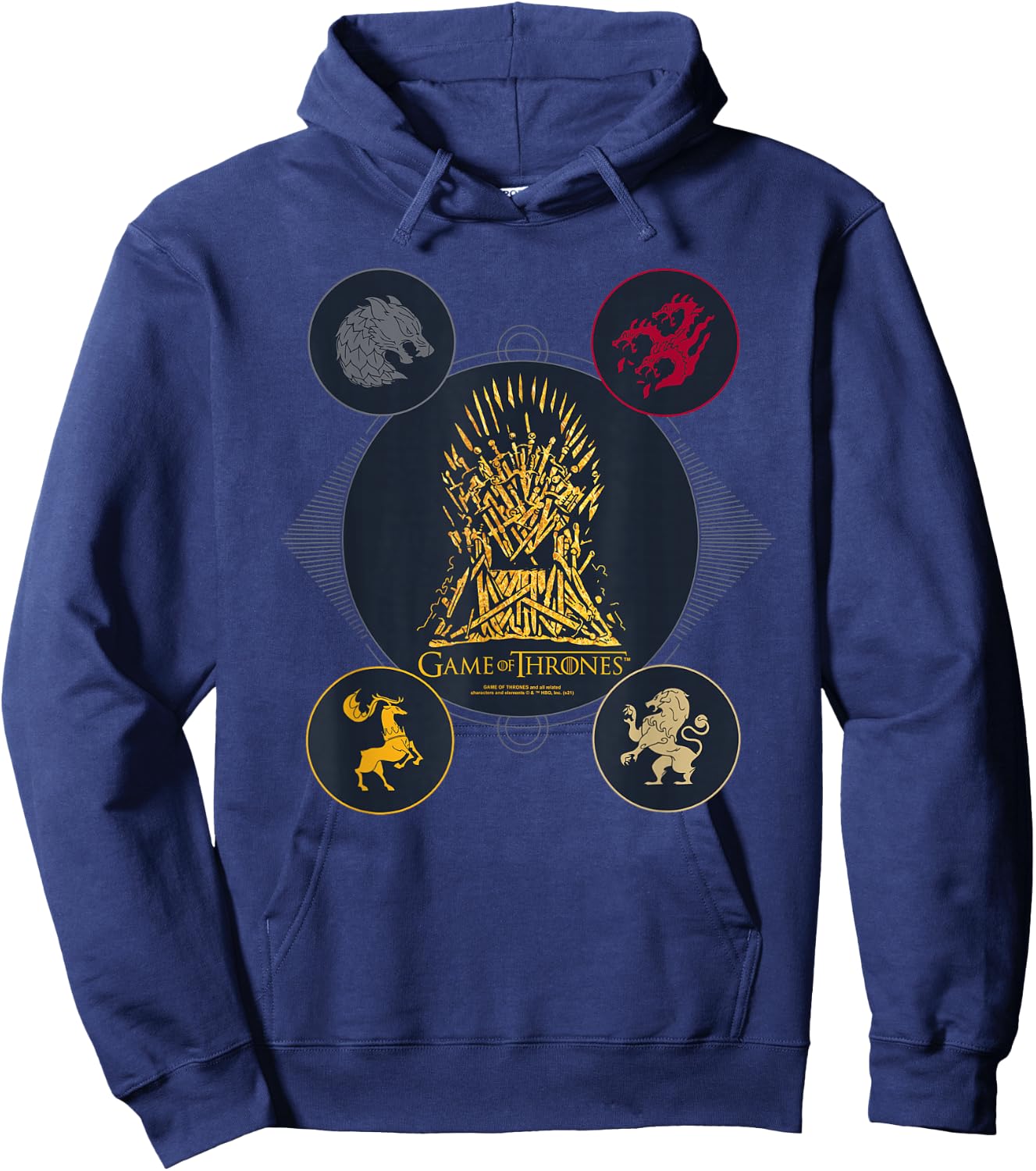 Game of Thrones 4 Houses for the Throne Hoodie - Hoodie | Navy