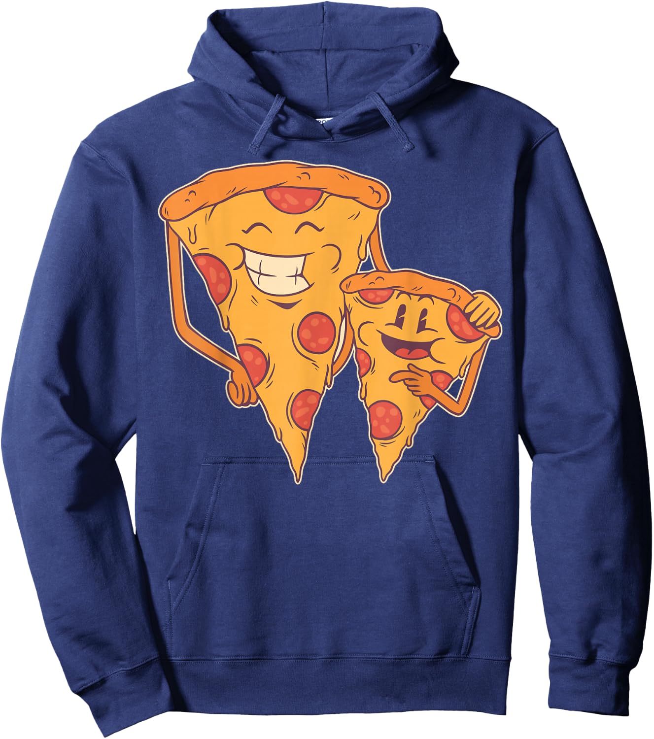 Pizza Family Shirts Matching Dad Son Pizza Slice Fathers Day Hoodie - Hoodie | Navy