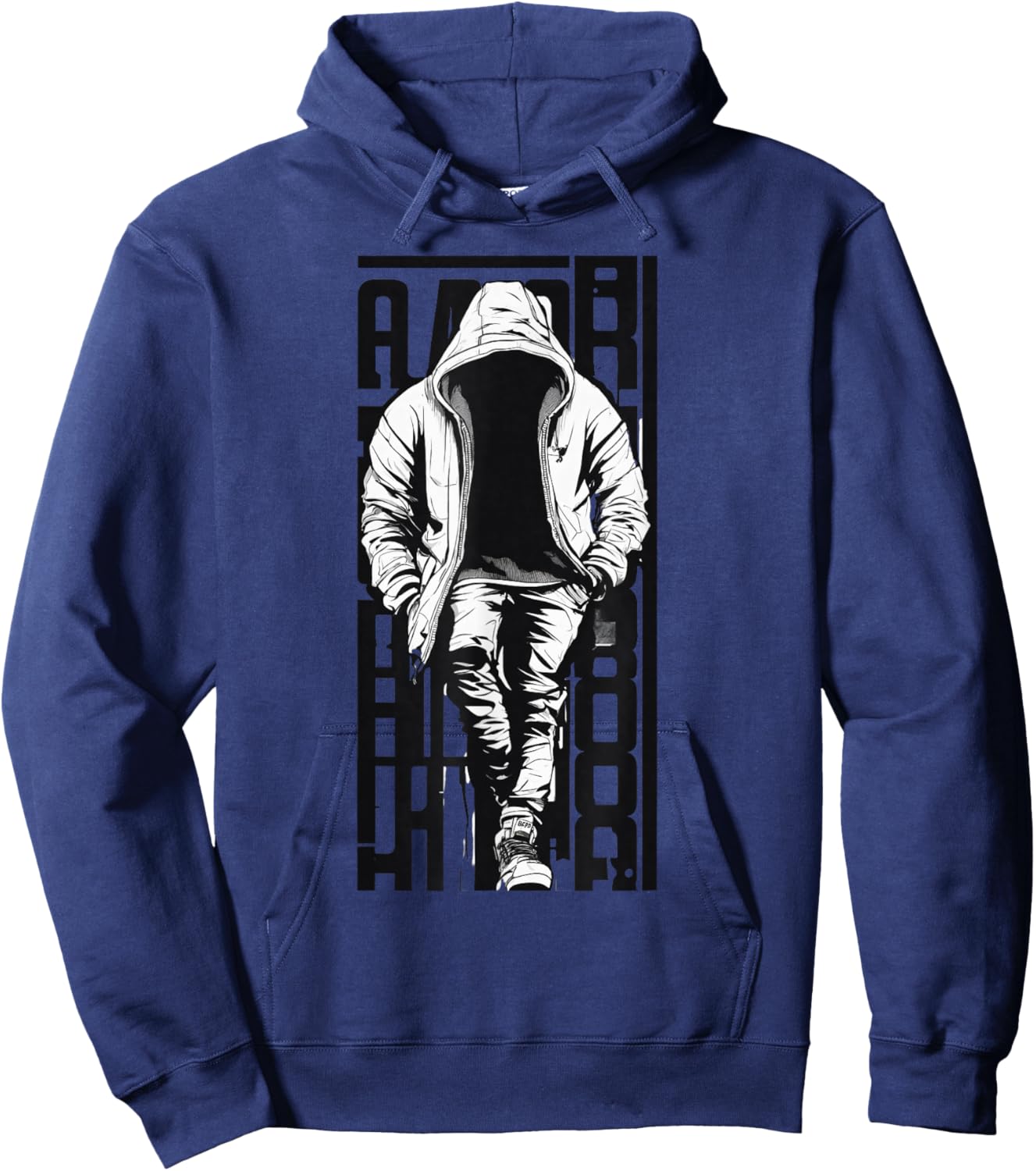 Rapper Graphic Hip Hop T Shirt Streetwear Men Hoodie - Hoodie | Navy
