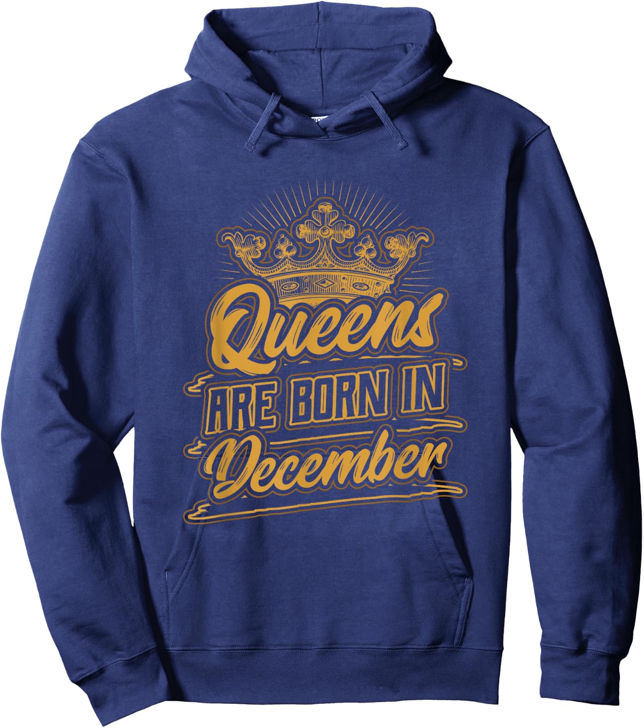 Queens are Born in December Birthday Hoodie - Hoodie | Navy