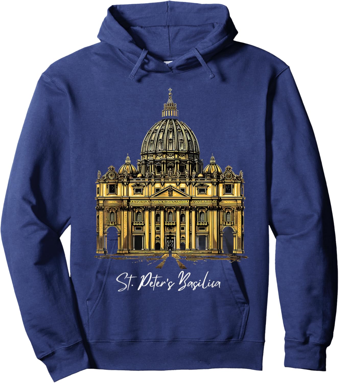 St. Peter's Basilica Catedral Vatican Rome Hoodie - Hoodie | Navy