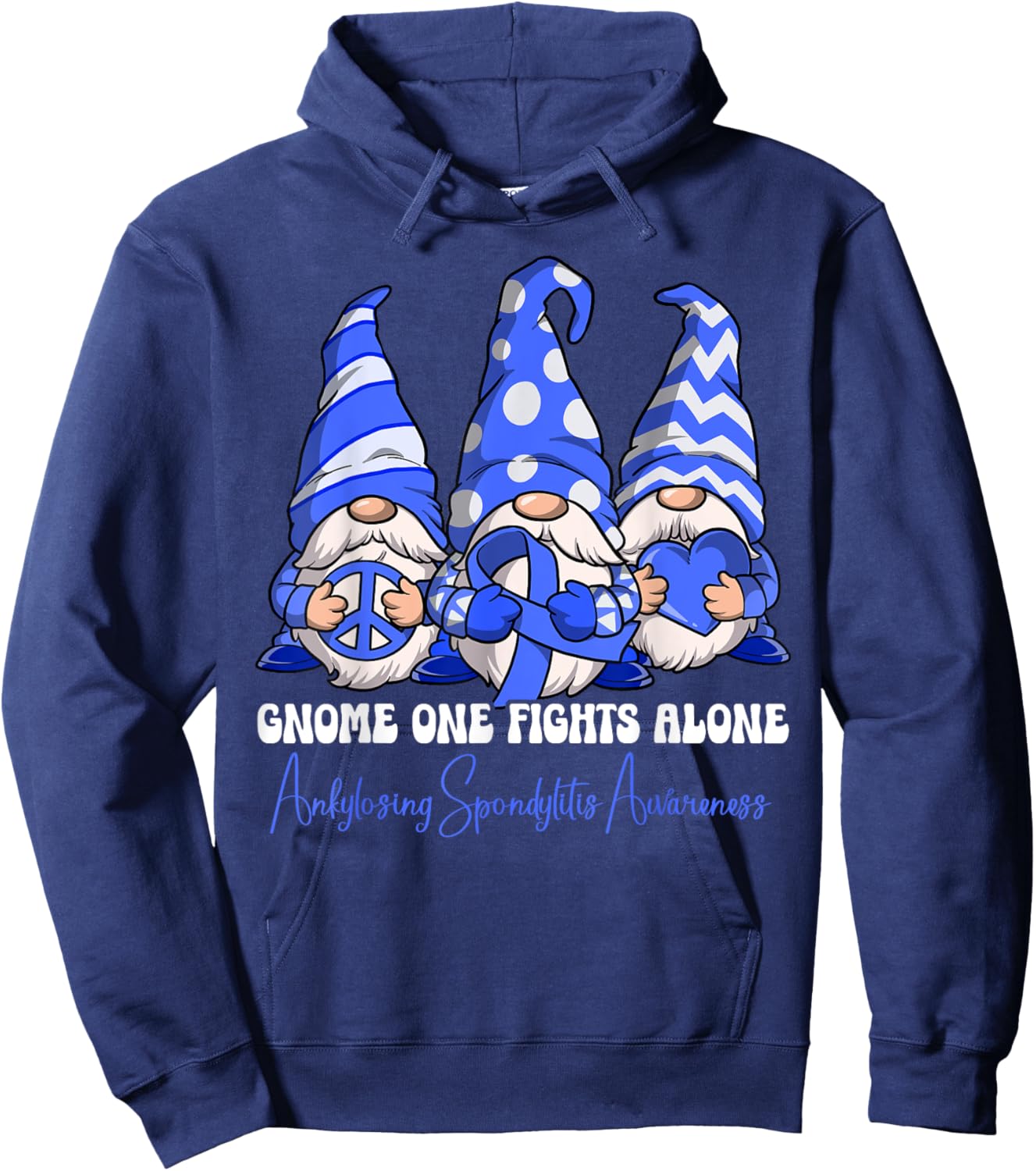Ankylosing Spondylitis Awareness Hoodie - Hoodie | Navy