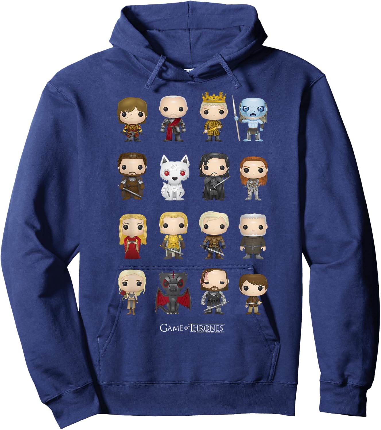 Game of Thrones Group Shot Pop Art Figures Small Hoodie - Hoodie | Navy