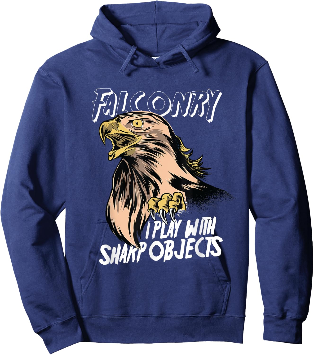 Falconry Falconry Gamehawking Hawking Hawk Hunting Game Sharp Hoodie - Hoodie | Navy