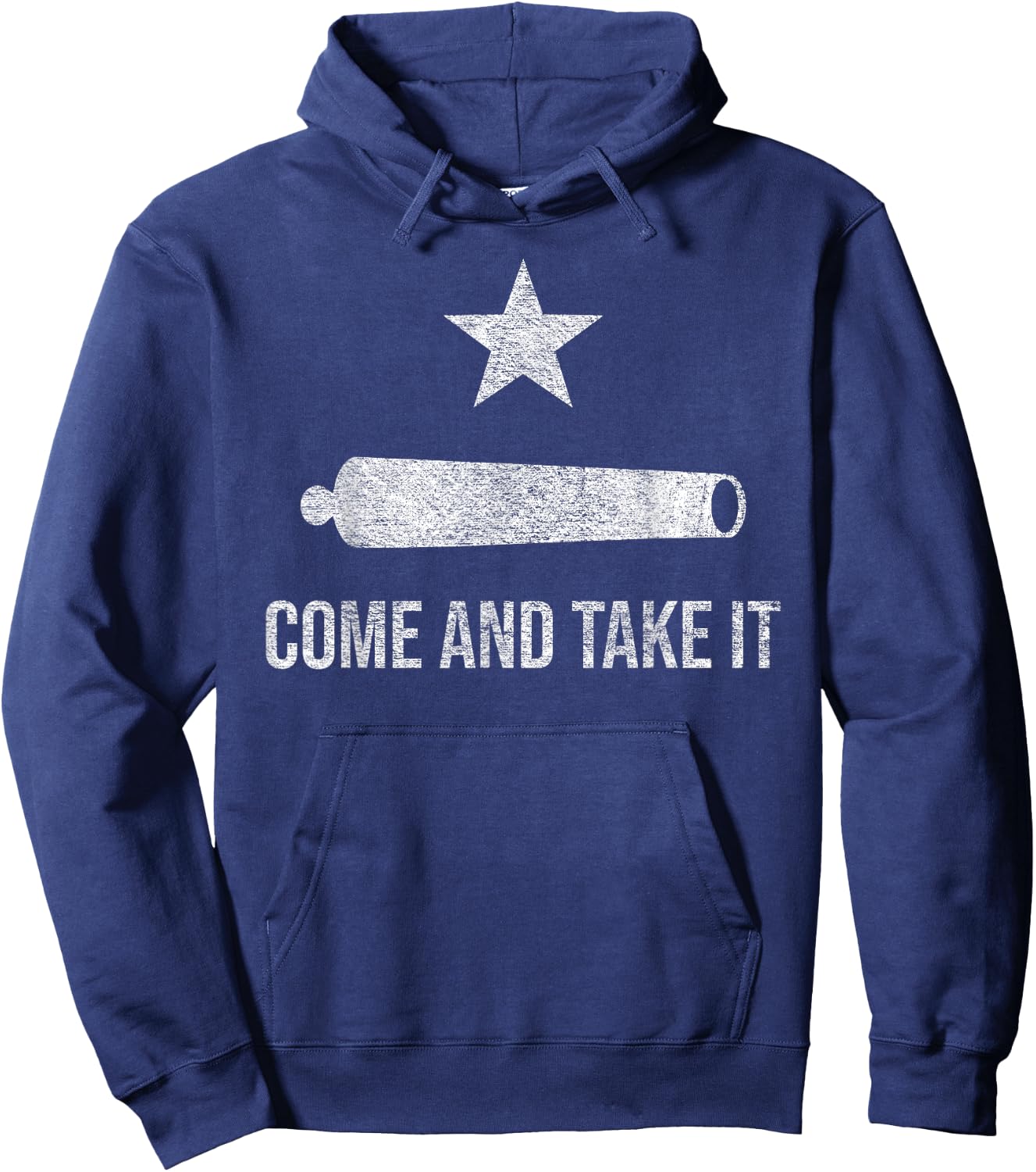 Come and Take It Flag Texas Pride Gonzales Cannon Hoodie - Hoodie | Navy