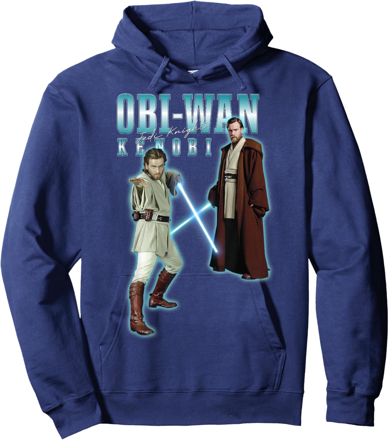 Star Wars Classic Obi-Wan Kenobi Jedi Knight Poster Hoodie - Hoodie | Navy