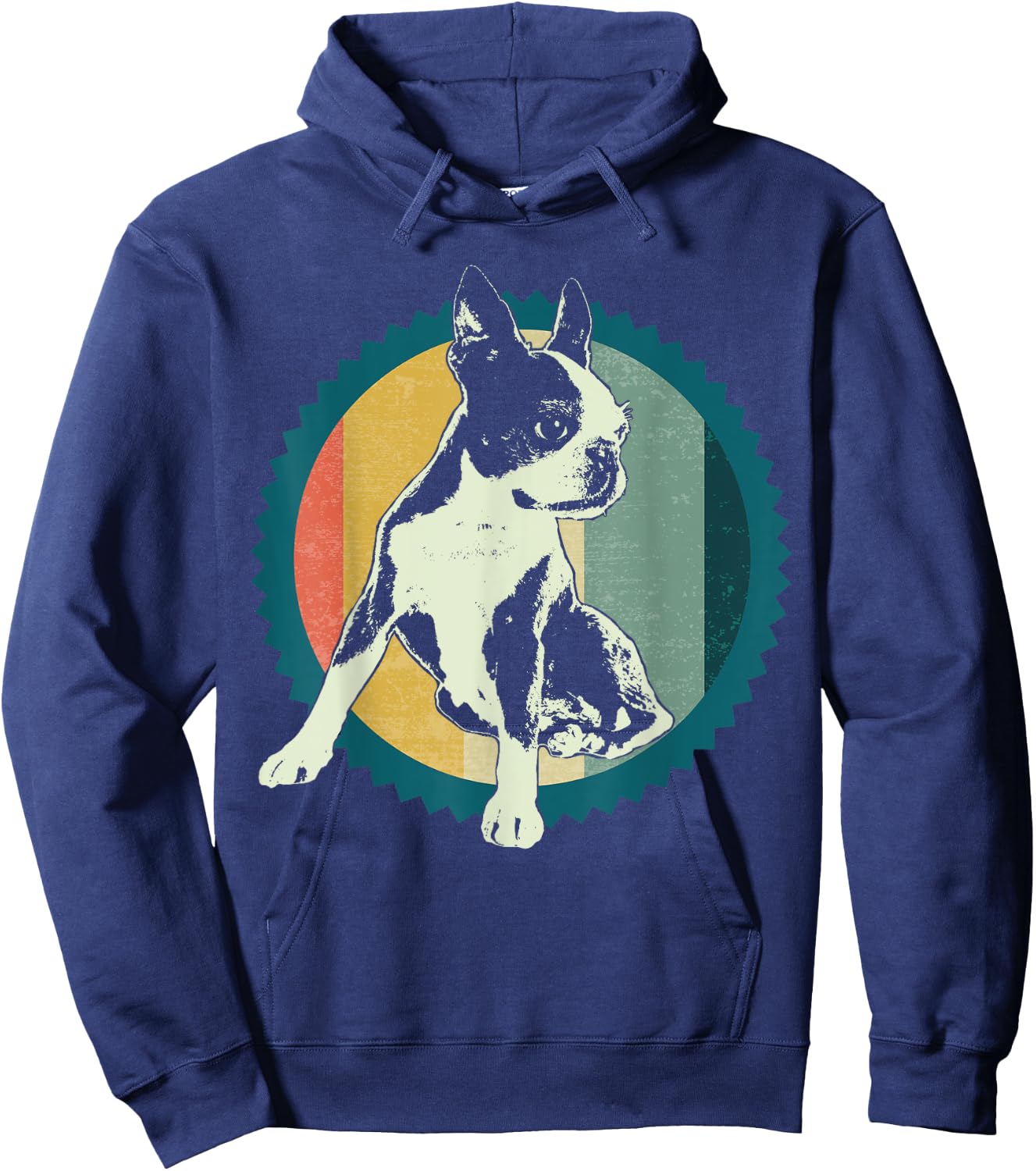 Boston Terrier Boston-Bulldog Women Kids Hoodie - Hoodie | Navy