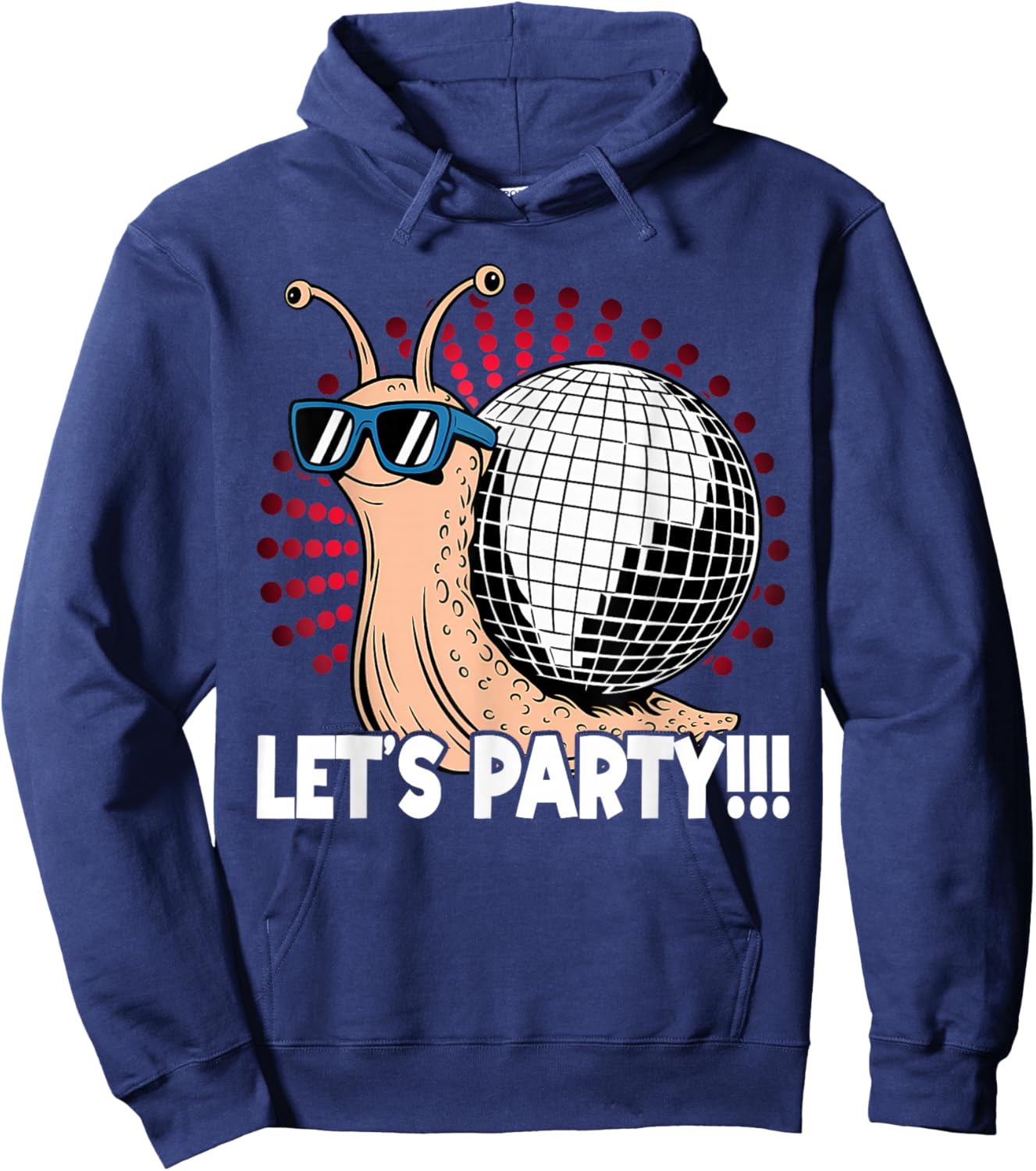 Snail Disco Lover - Party - Disco Ball Hoodie - Hoodie | Navy