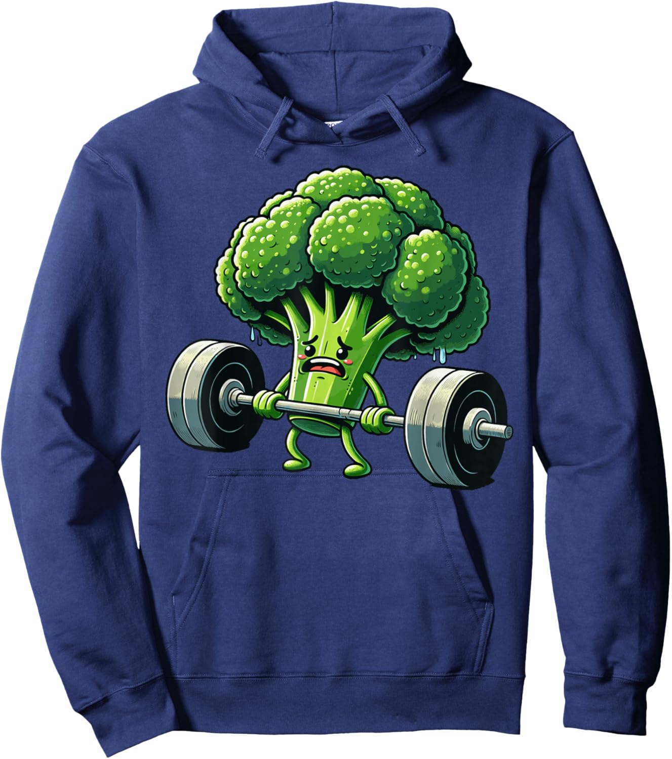Deadlift Broccoli Gym Fitness Motivation Bodybuilding Hoodie - Hoodie | Navy