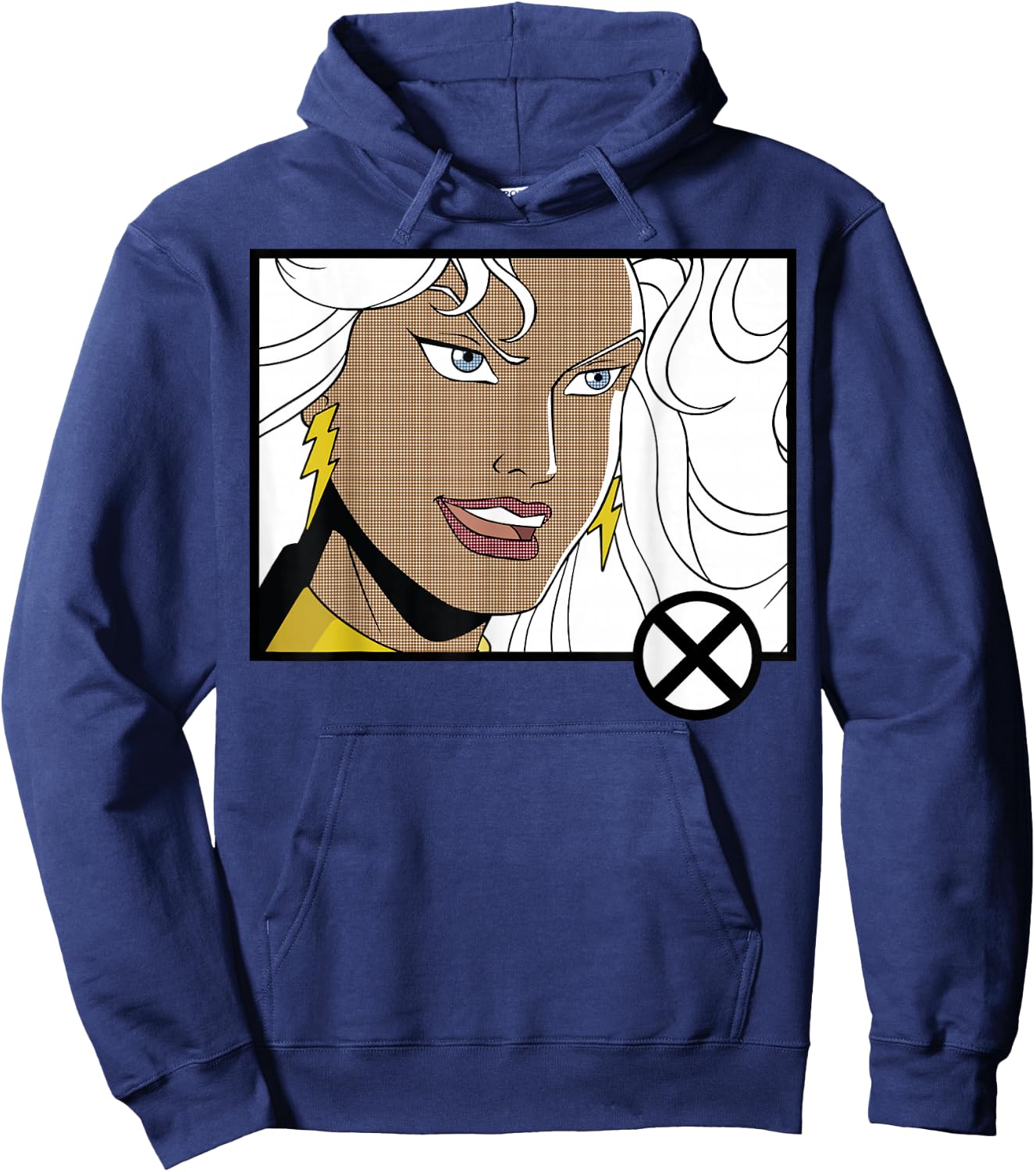 Marvel X-Men Storm Head Shot Panel Hoodie - Hoodie | Navy