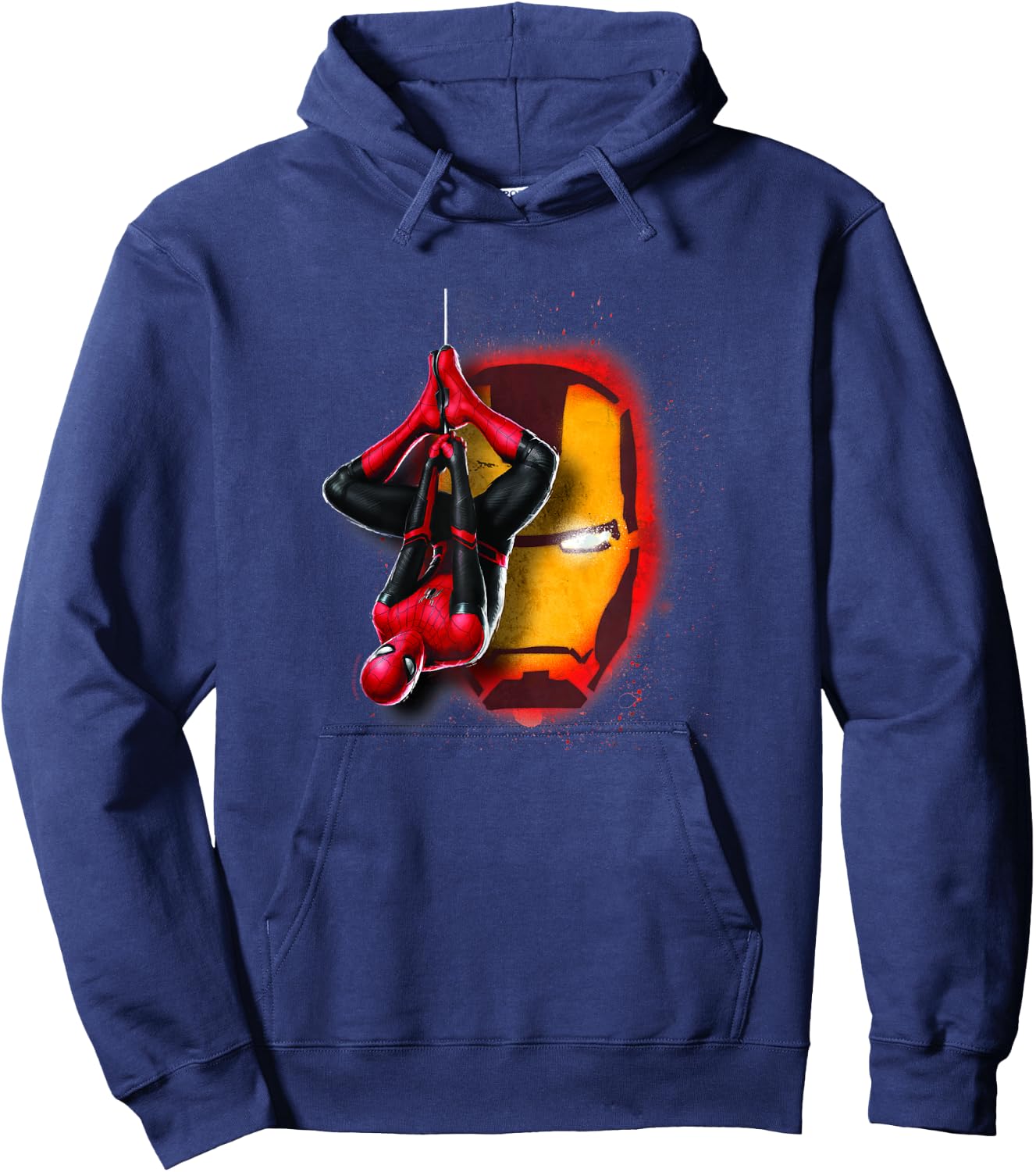 Marvel Avengers Spider-Man & Iron Man Collage Hoodie - Hoodie | Navy