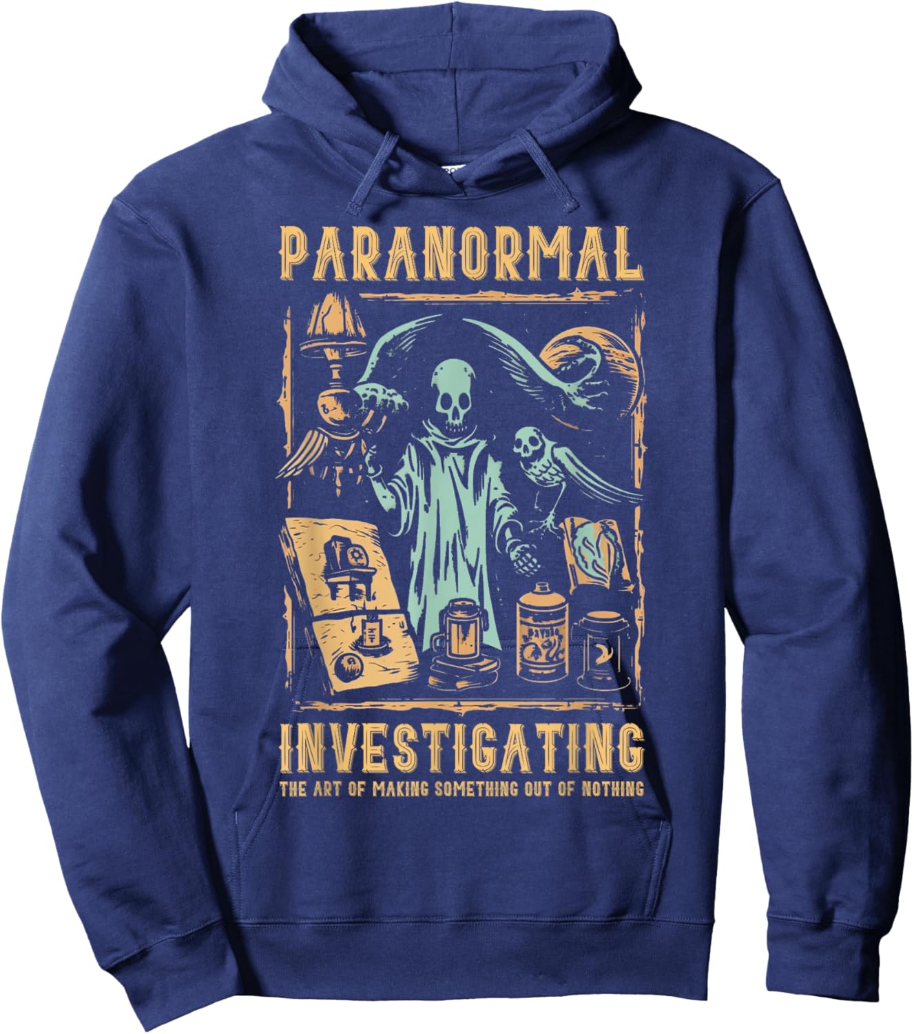 Ghost Hunting Investigator Design Paranormal Investigator Hoodie - Hoodie | Navy