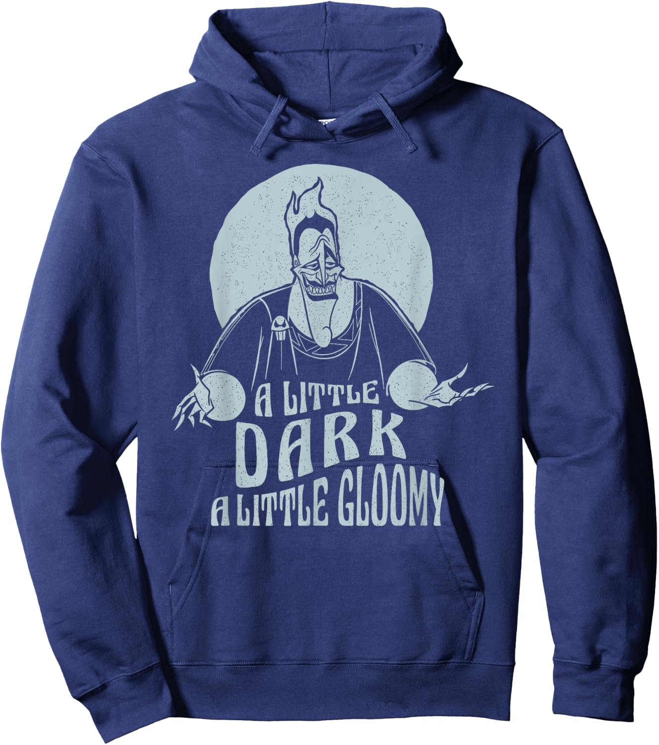 Disney Hercules Hades A Little Dark A Little Gloomy Portrait Hoodie - Hoodie | Navy