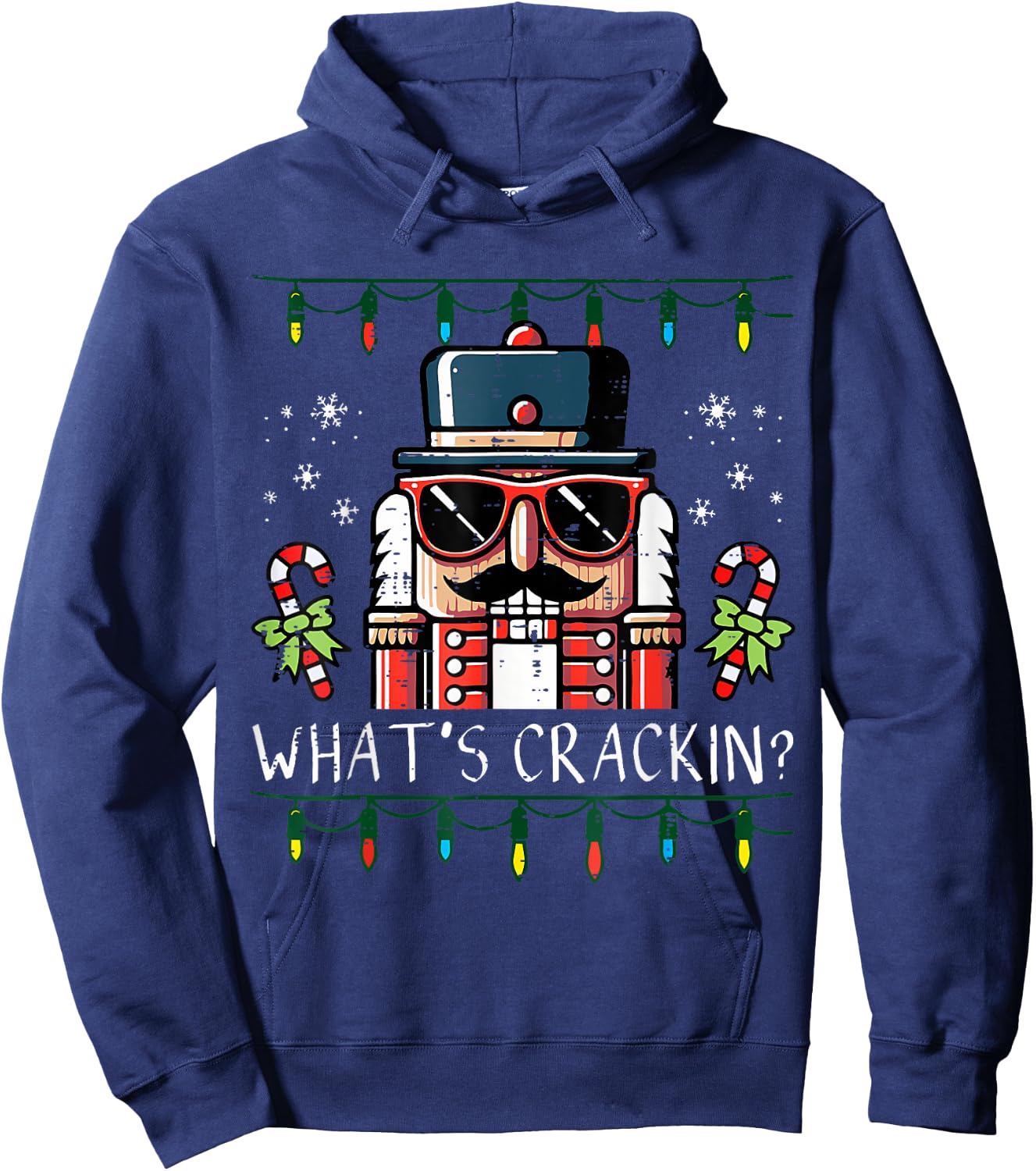 Christmas Nutcracker What's Crackin Men Women Kids Hoodie - Hoodie | Navy