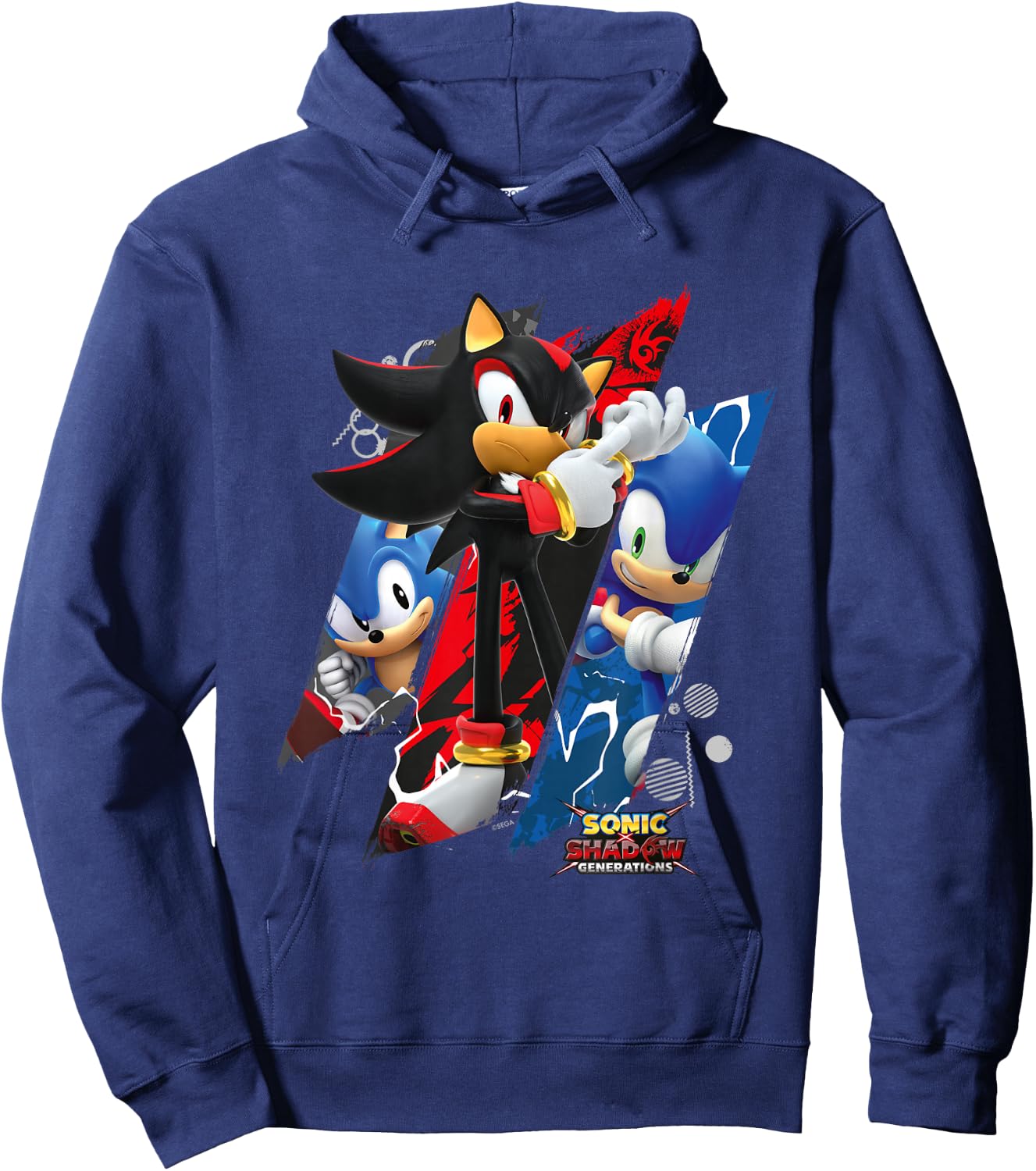 Sonic the Hedgehog, Sonic X Shadow Generations - Trio Hoodie - Hoodie | Navy