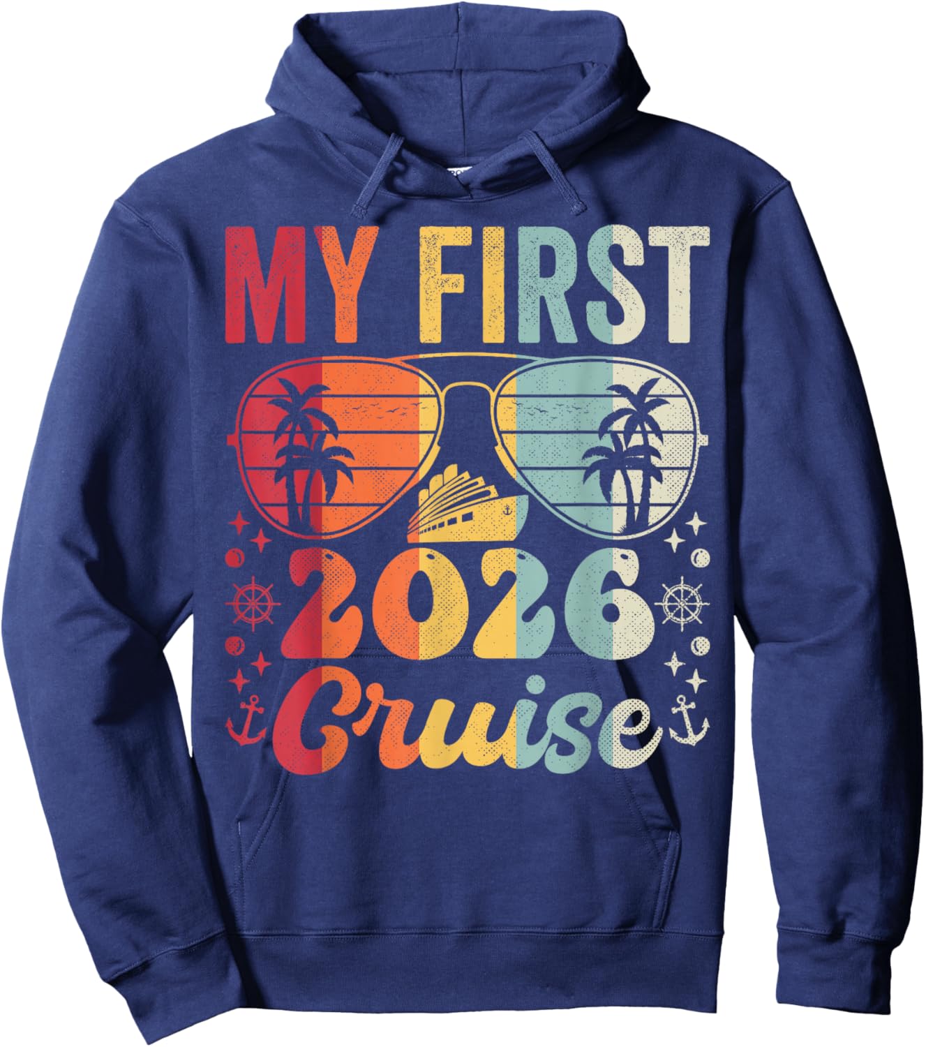 My First Cruise 2026 Vacation Matching Family Cruise Ship Hoodie - Hoodie | Navy