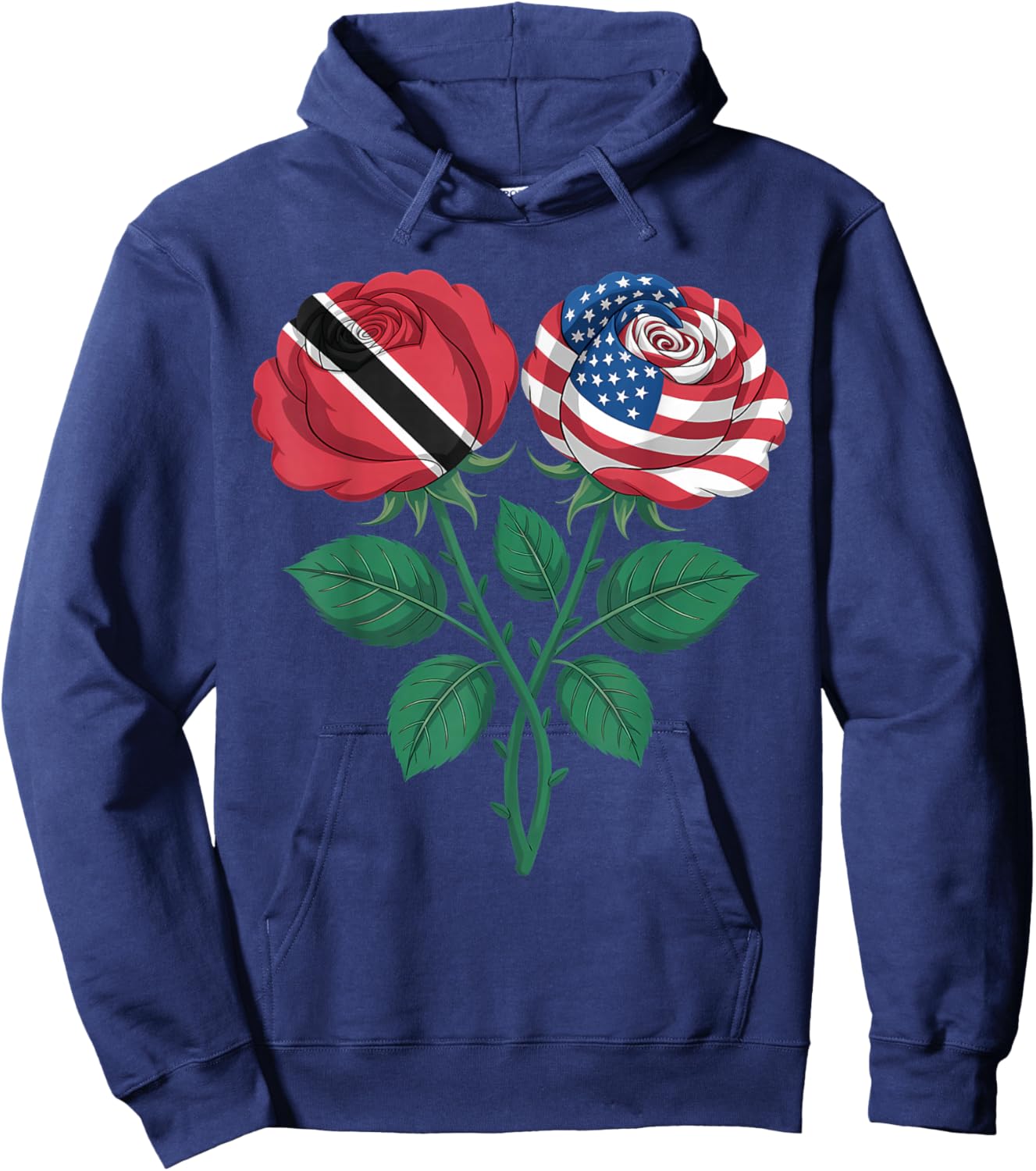 Trinidad and Tobago Flag Trini Flag Roots Trinidadian Flag Hoodie - Hoodie | Navy