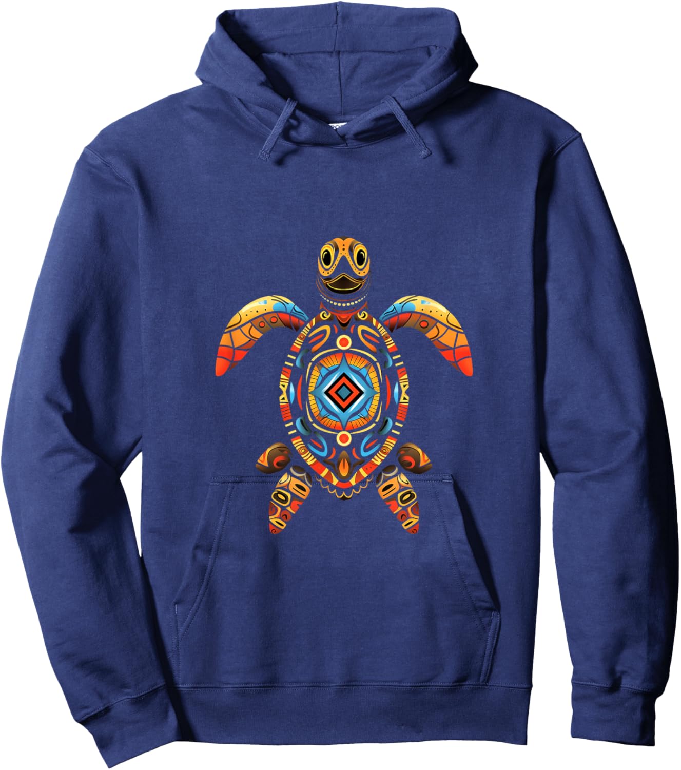 Sea Turtle Indian Tribes Indian Tribes Indian Tribes Indigenous Hoodie - Hoodie | Navy