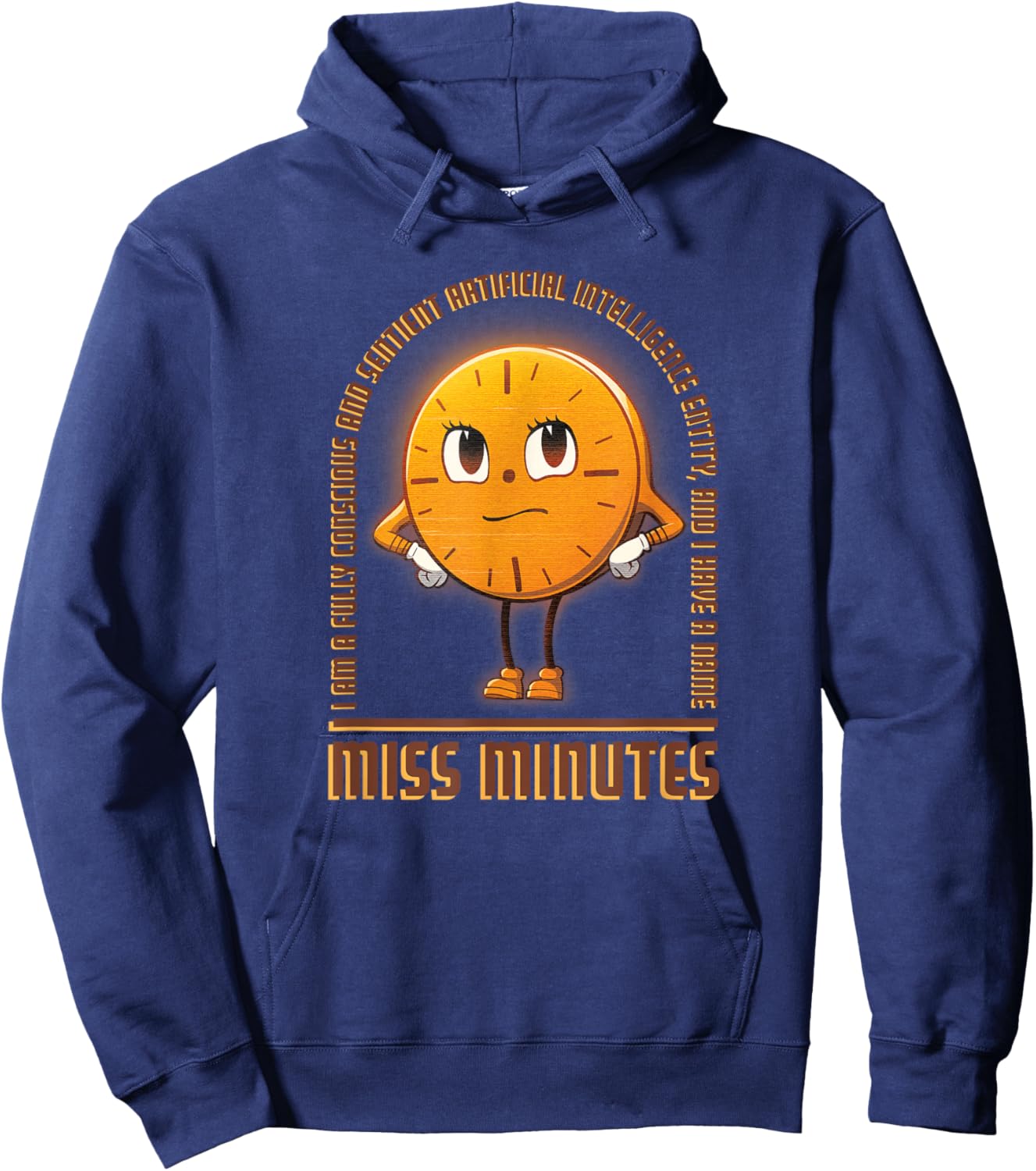Marvel Studios Loki Season 2 TVA Miss Minutes I Have a Name Hoodie - Hoodie | Navy