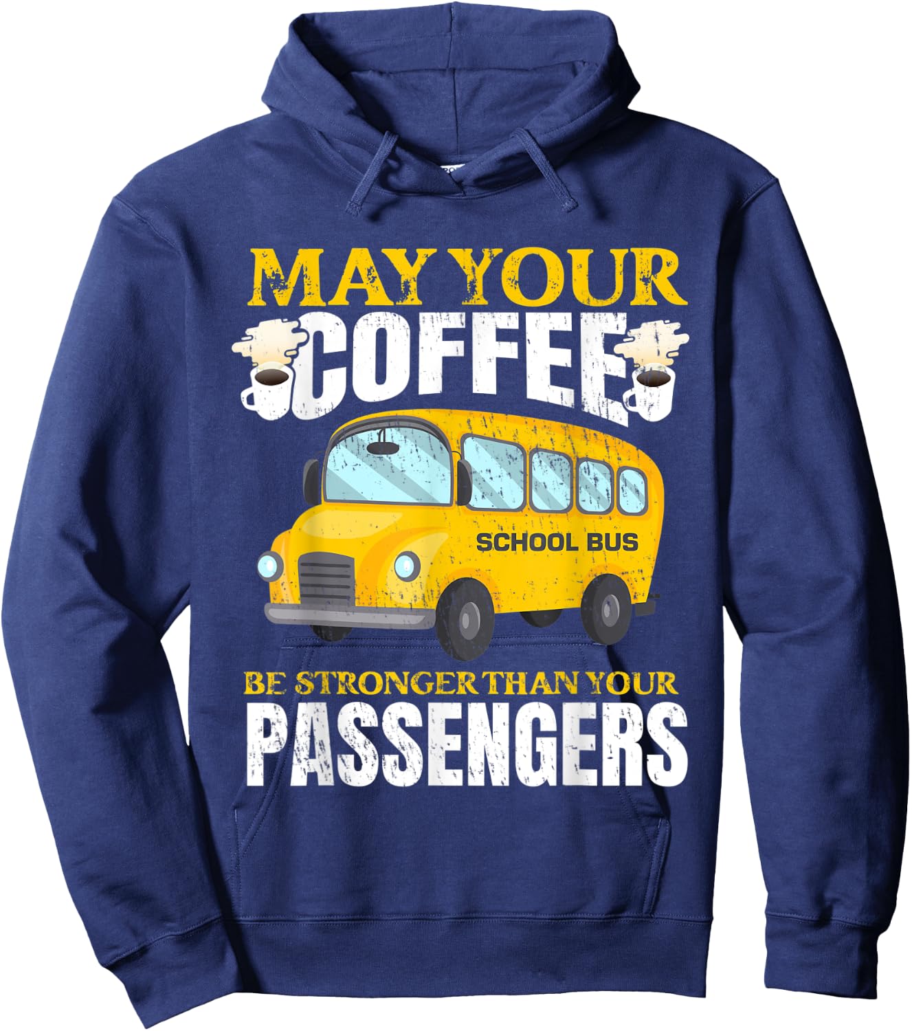 School Bus Apparel for a School Bus Driver Hoodie - Hoodie | Navy