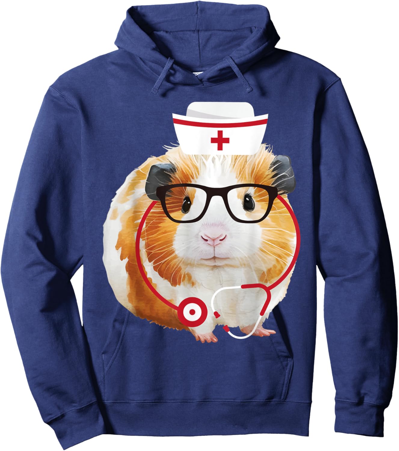 Guinea Pig Nurse - Healthcare Worker Animal Lover Pet Owner Hoodie - Hoodie | Navy