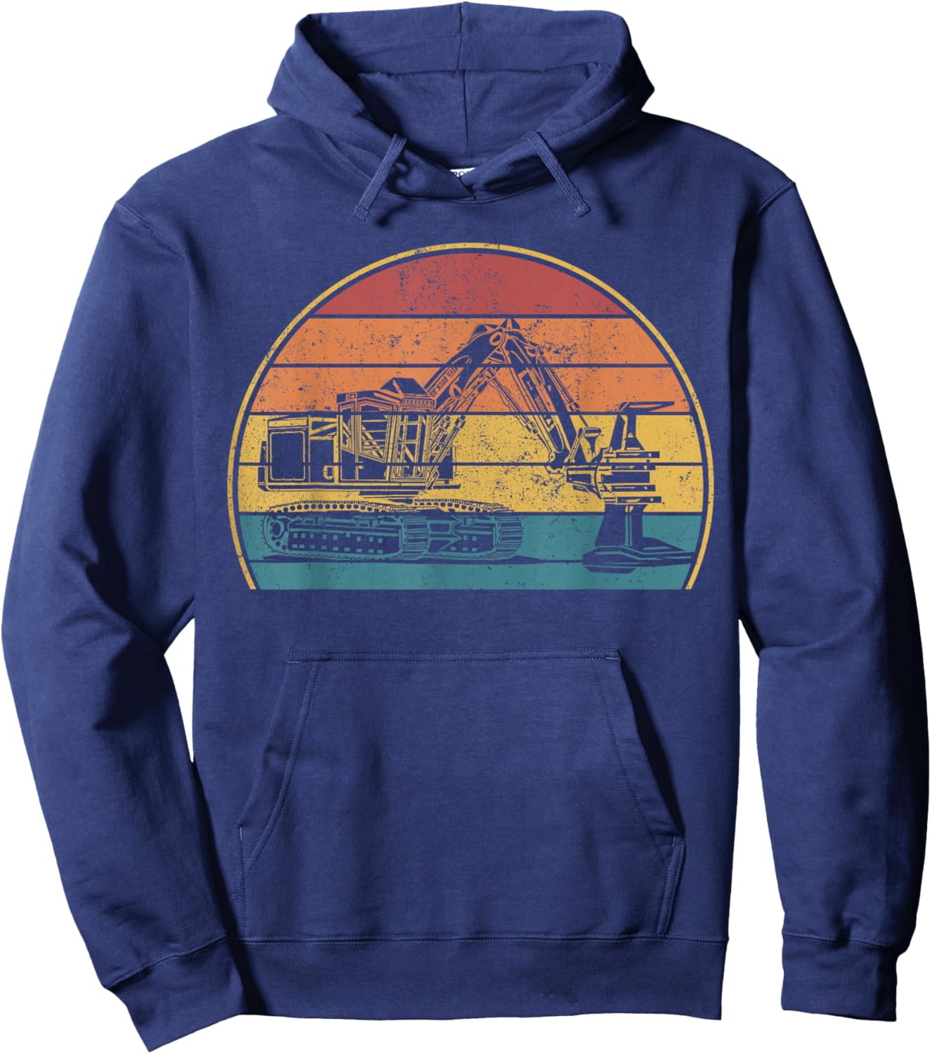 Feller Buncher Operator Logger Logging Log Tree Cutting Hoodie - Hoodie | Navy