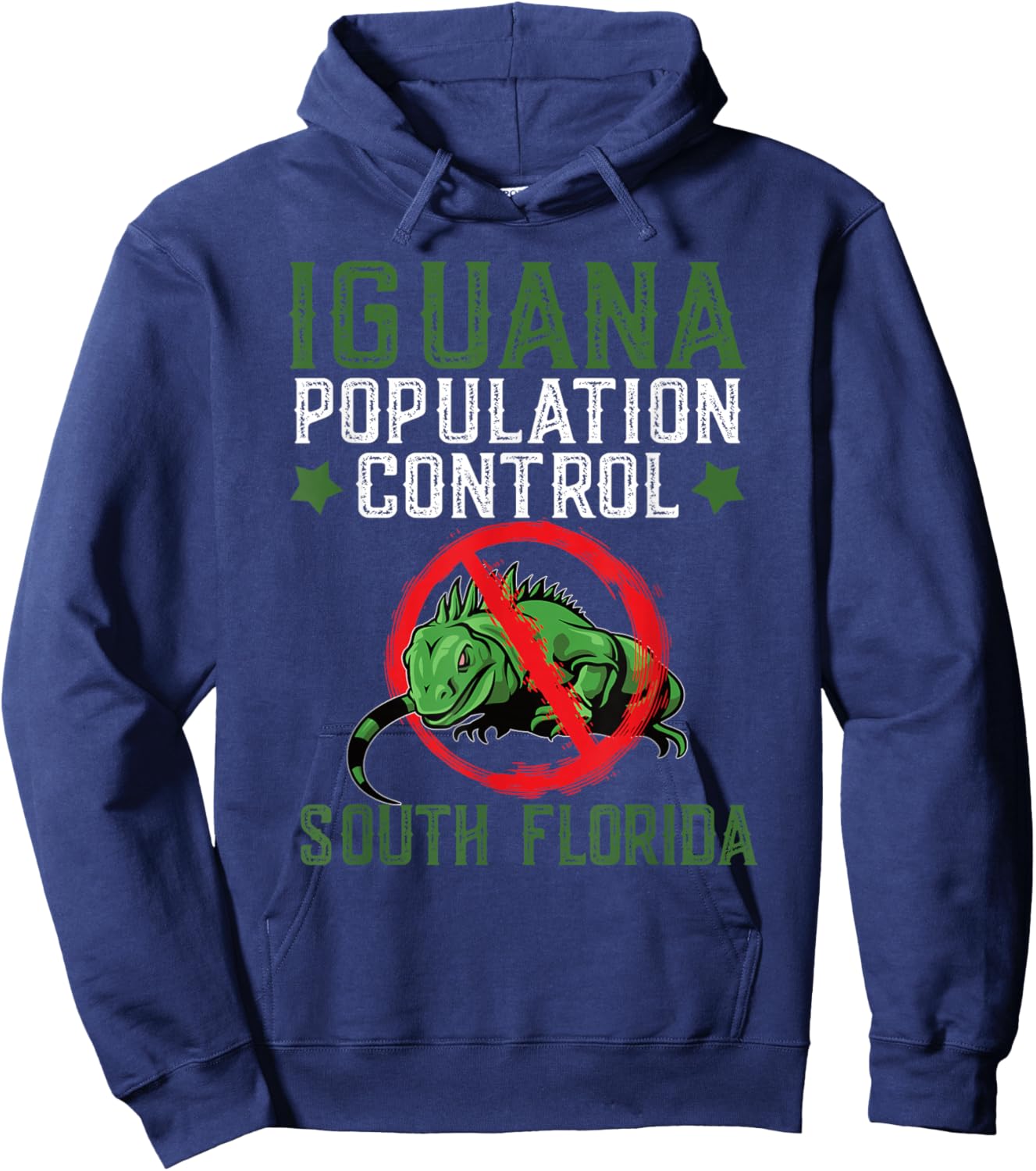 Iguana Hunting Design For South Florida Iguana Hunter Hoodie - Hoodie | Navy