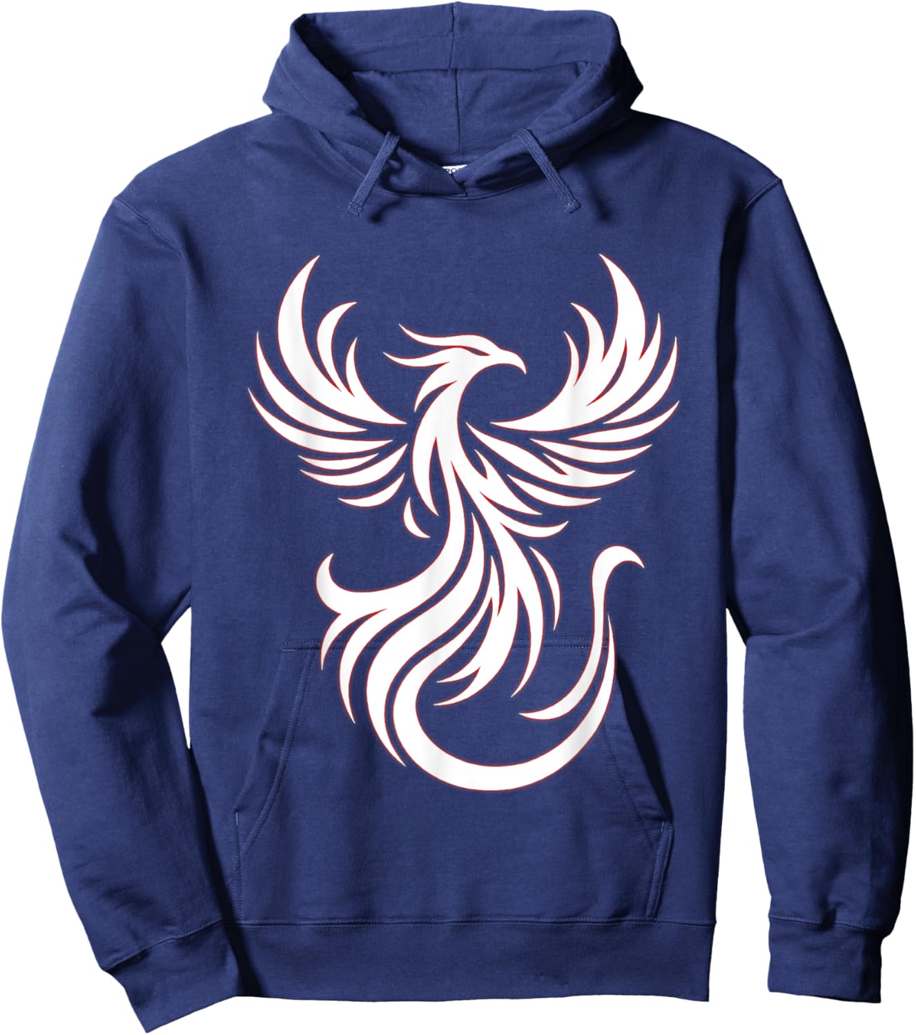 Classic Phoenix Bird Fantasy Phoenix Flame Artwork Firebird Hoodie - Hoodie | Navy
