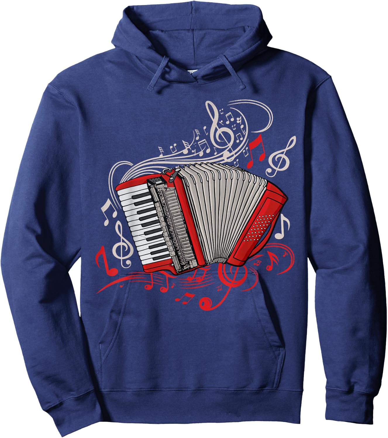 Accordion Player Men Folk Music Lover Accordion Hoodie - Hoodie | Navy