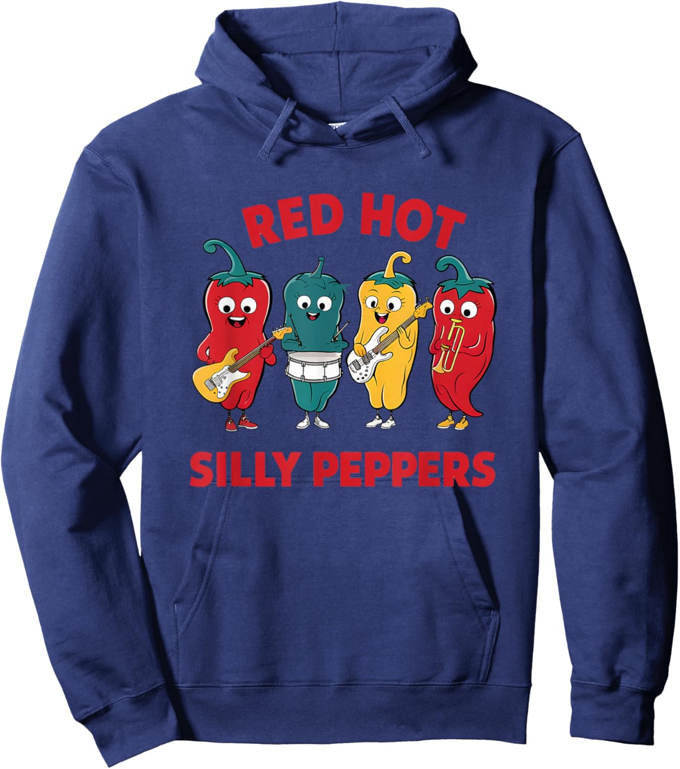 Red Hot Silly Peppers Hoodie - Hoodie | Navy
