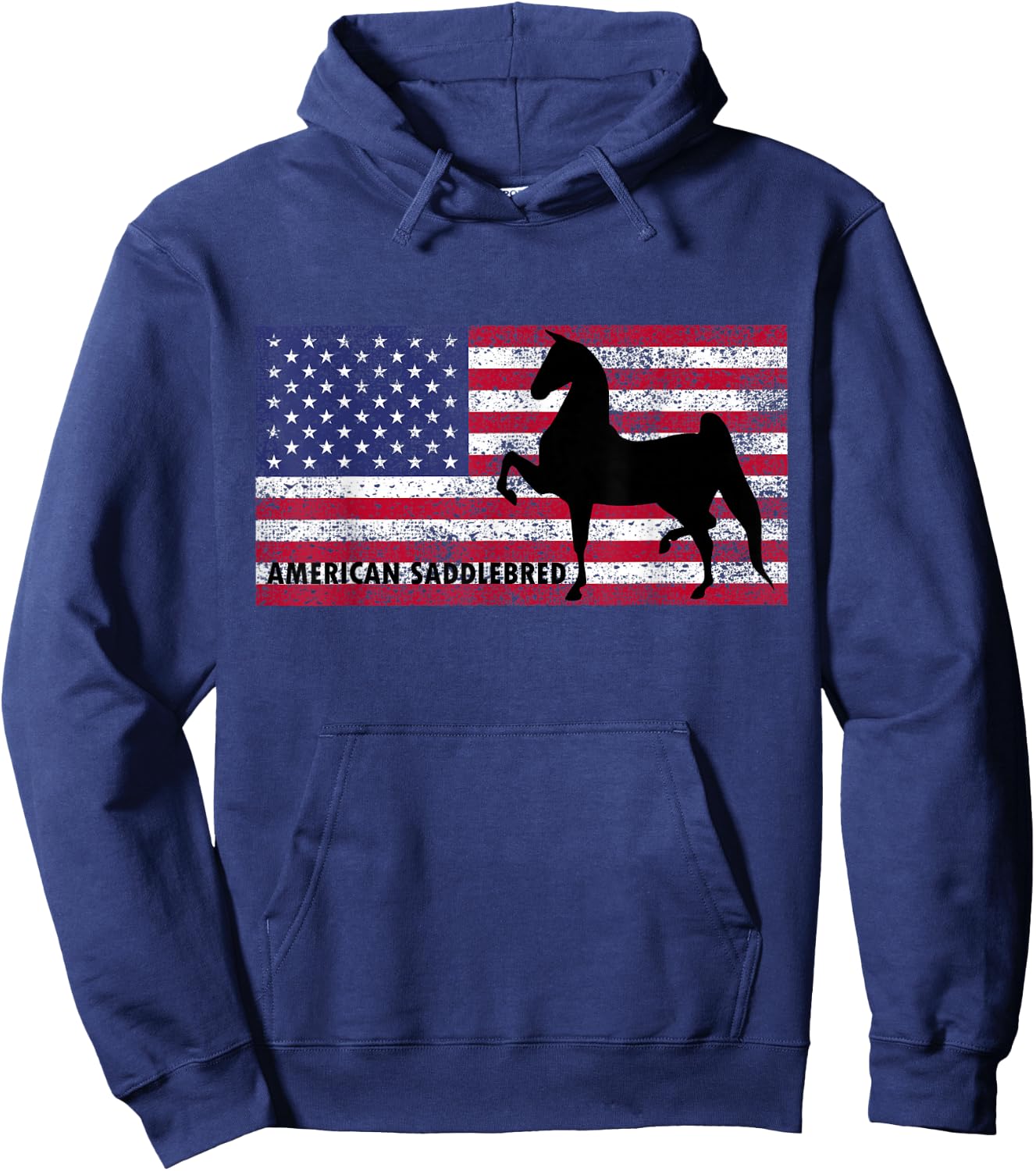 American Saddlebred Horse Training Gaited Horses Equitation Hoodie - Hoodie | Navy