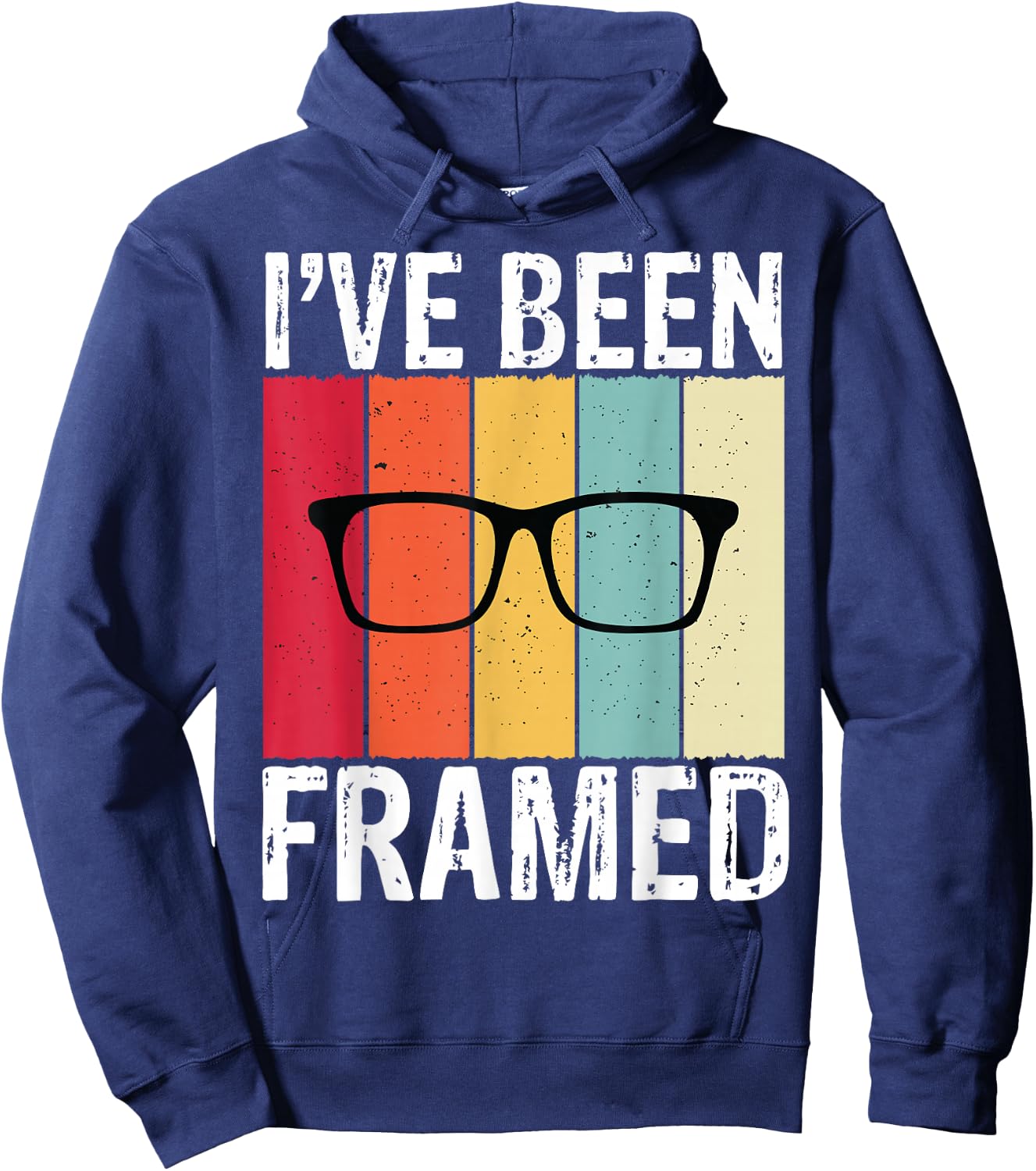 Retro I've Been Framed Funny Optometrist Optometry Optician Hoodie - Hoodie | Navy
