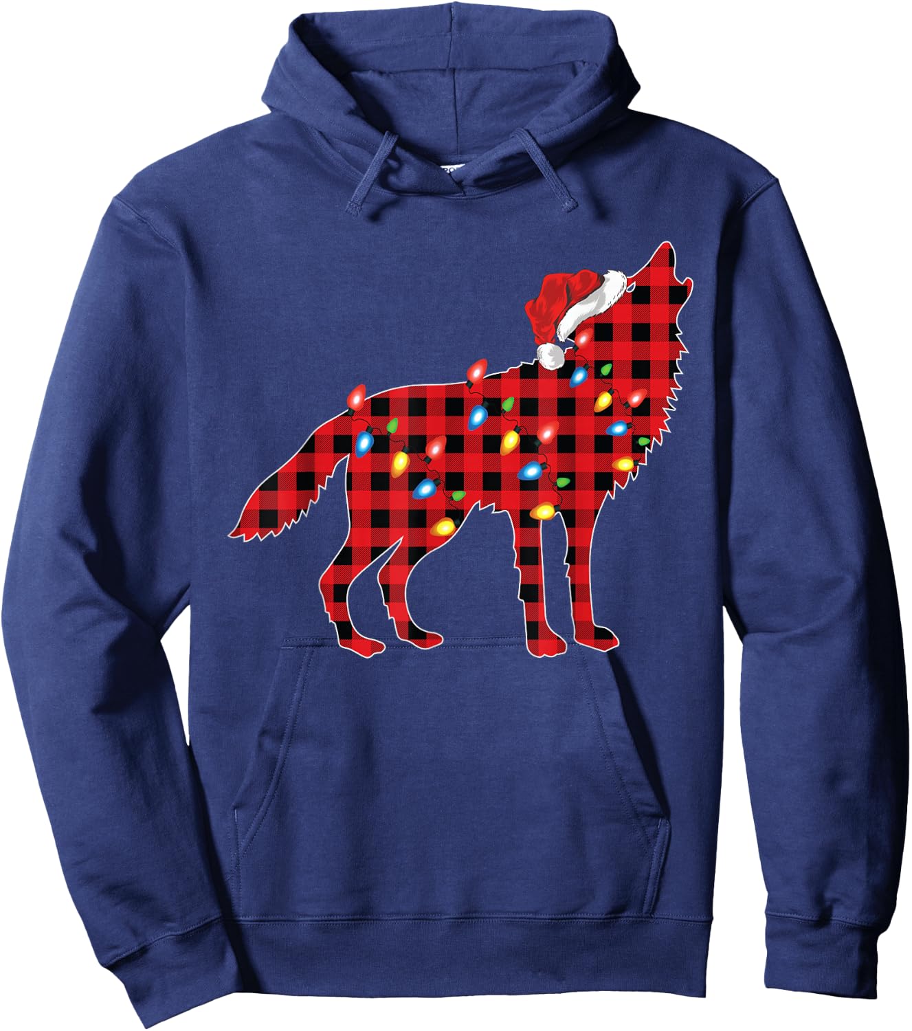 Wolf Pajama Family Matching Group Christmas Hoodie - Hoodie | Navy