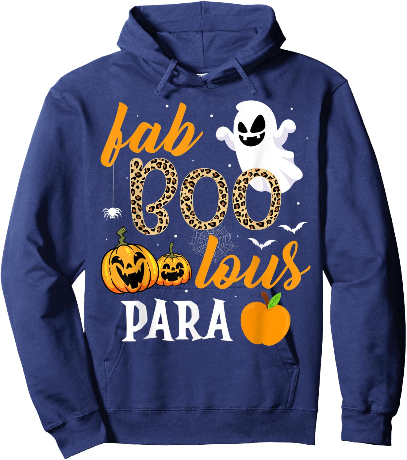 Fab Boo Lous Para Ghost Funny Halloween Costume Teaching Hoodie - Hoodie | Navy